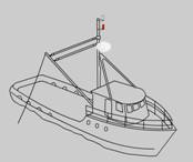 An all round white light located where it can best be seen.