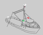 Underway not fishing lights not illuminated