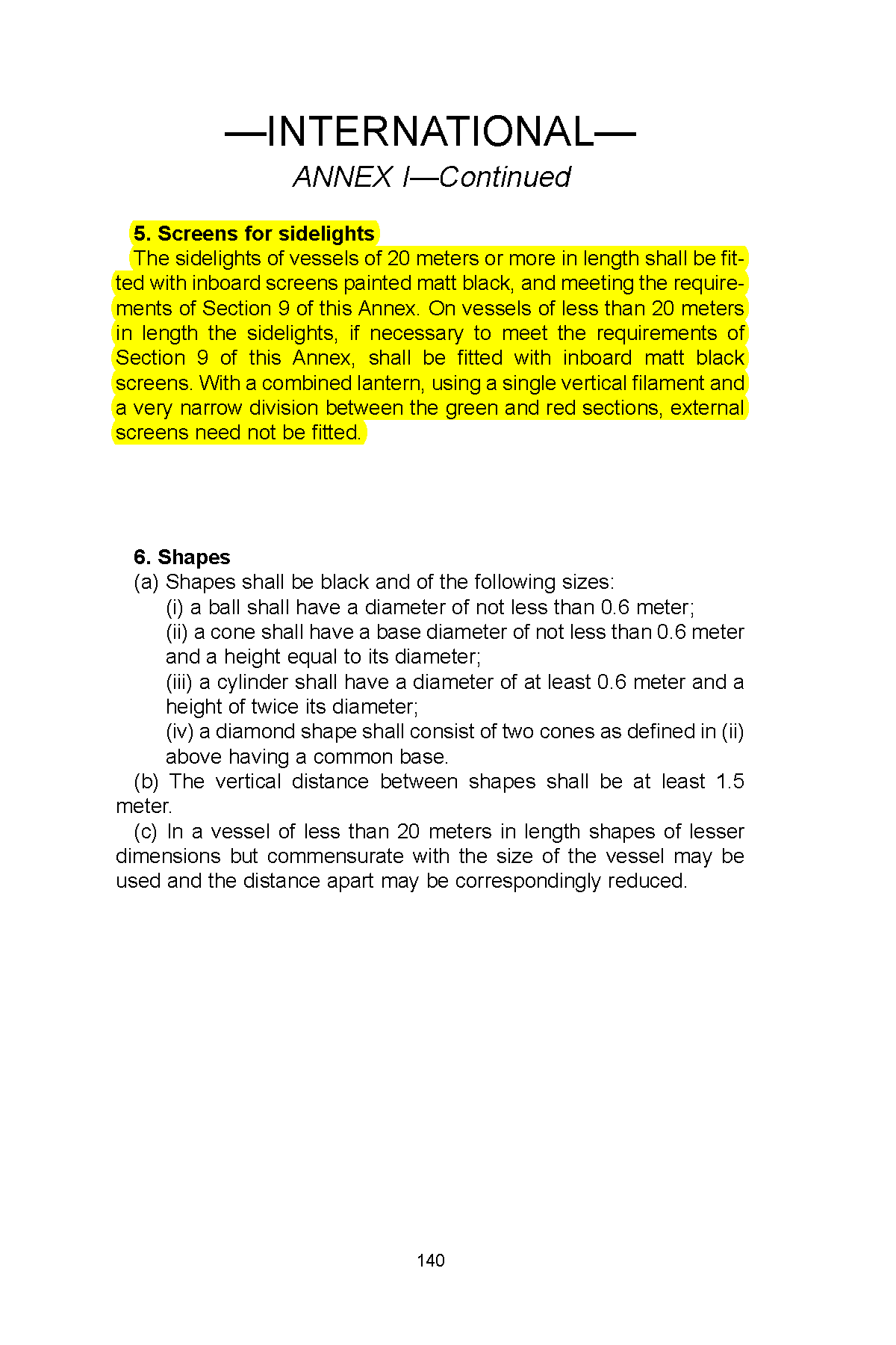 Image of applicable regulation