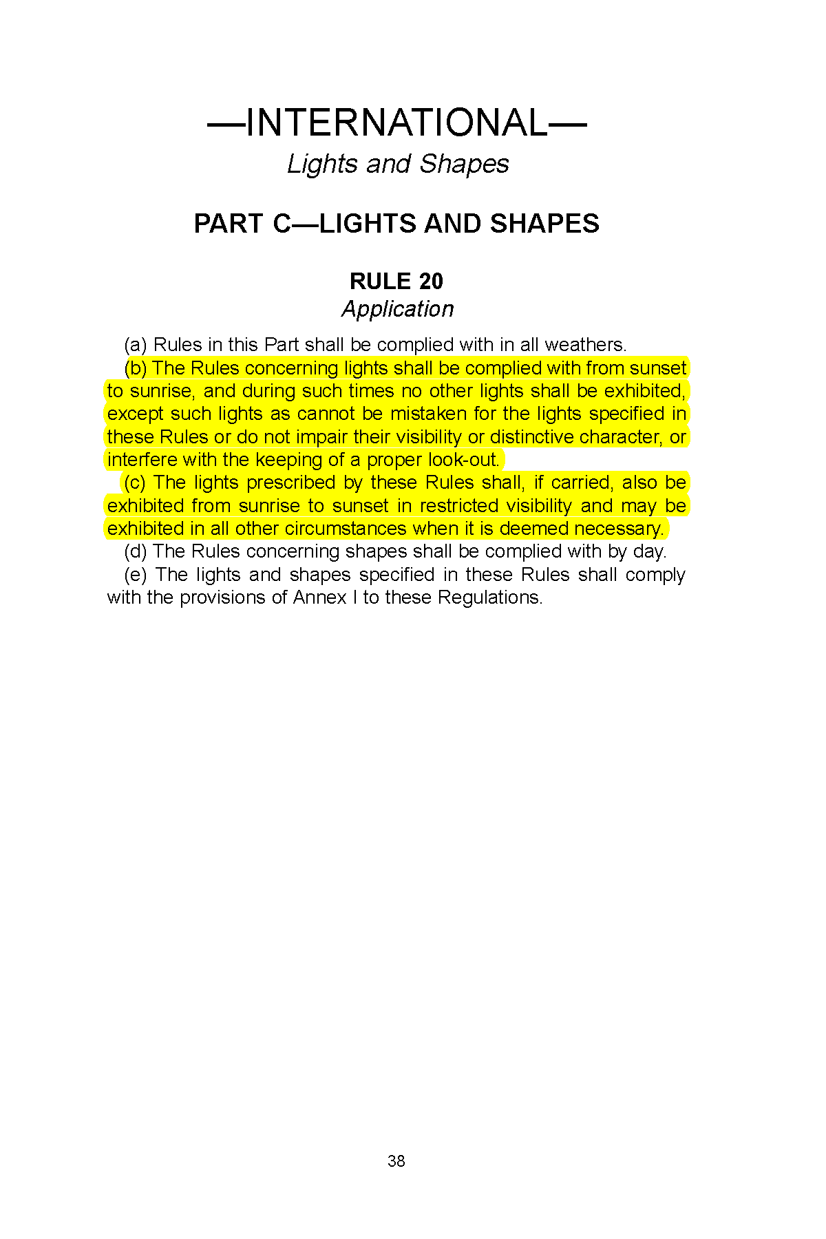 Image of applicable regulation