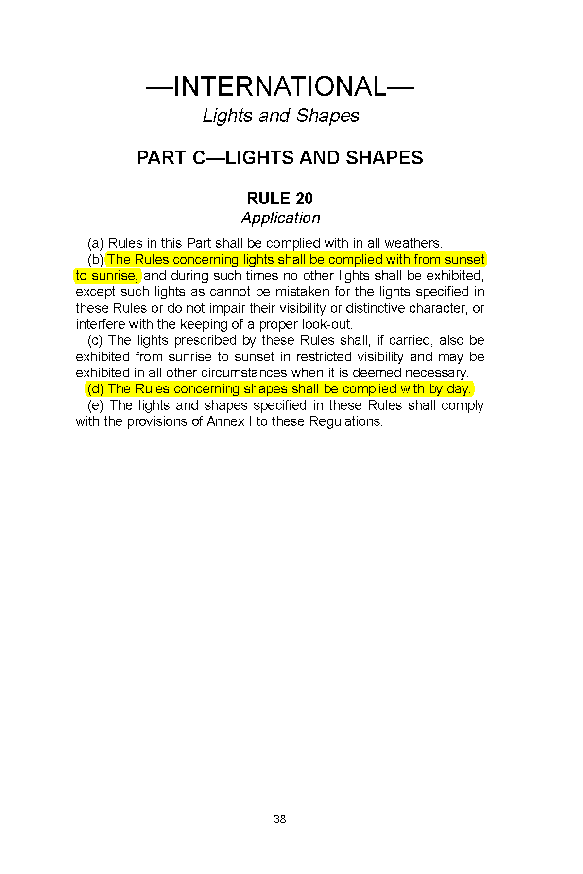 Image of applicable regulation