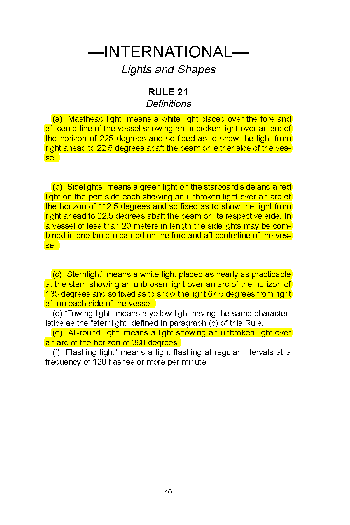 Image of applicable regulation