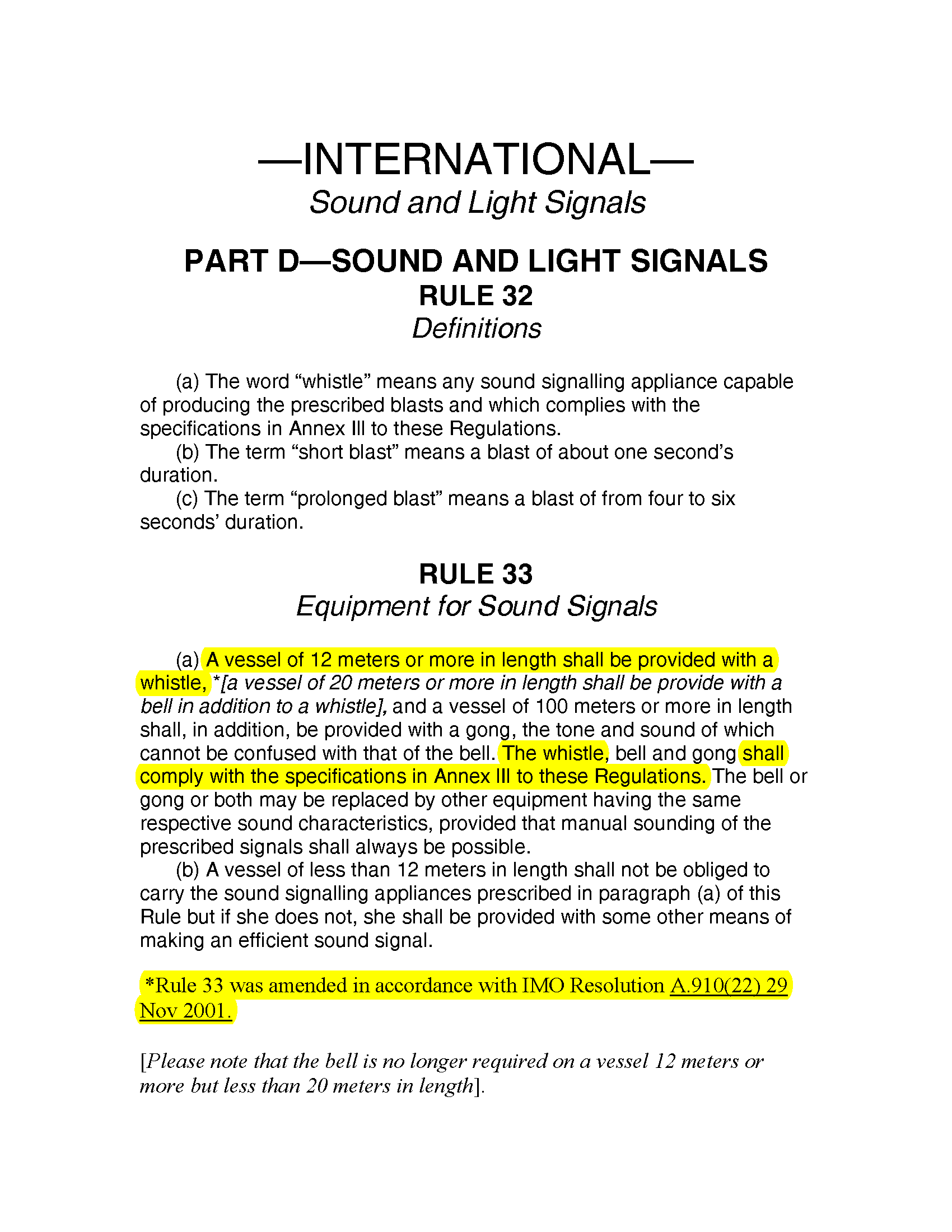 Image of applicable regulation