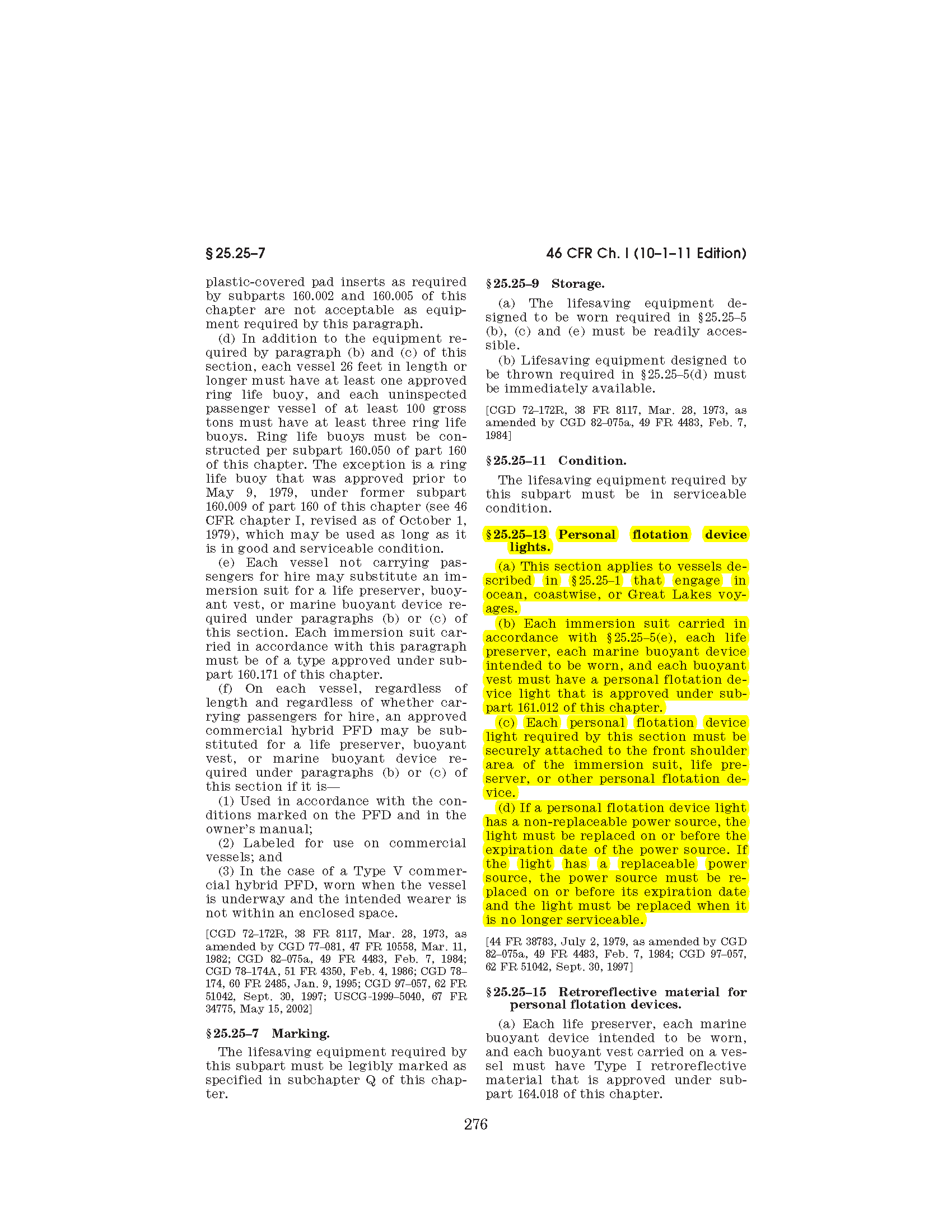 Image of applicable regulation