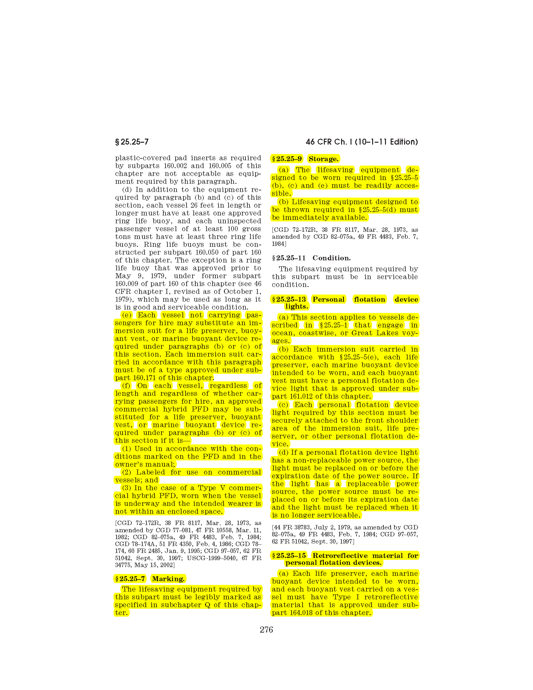 Image of applicable regulation