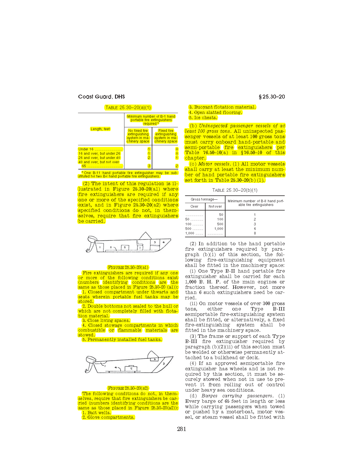 Image of applicable regulation