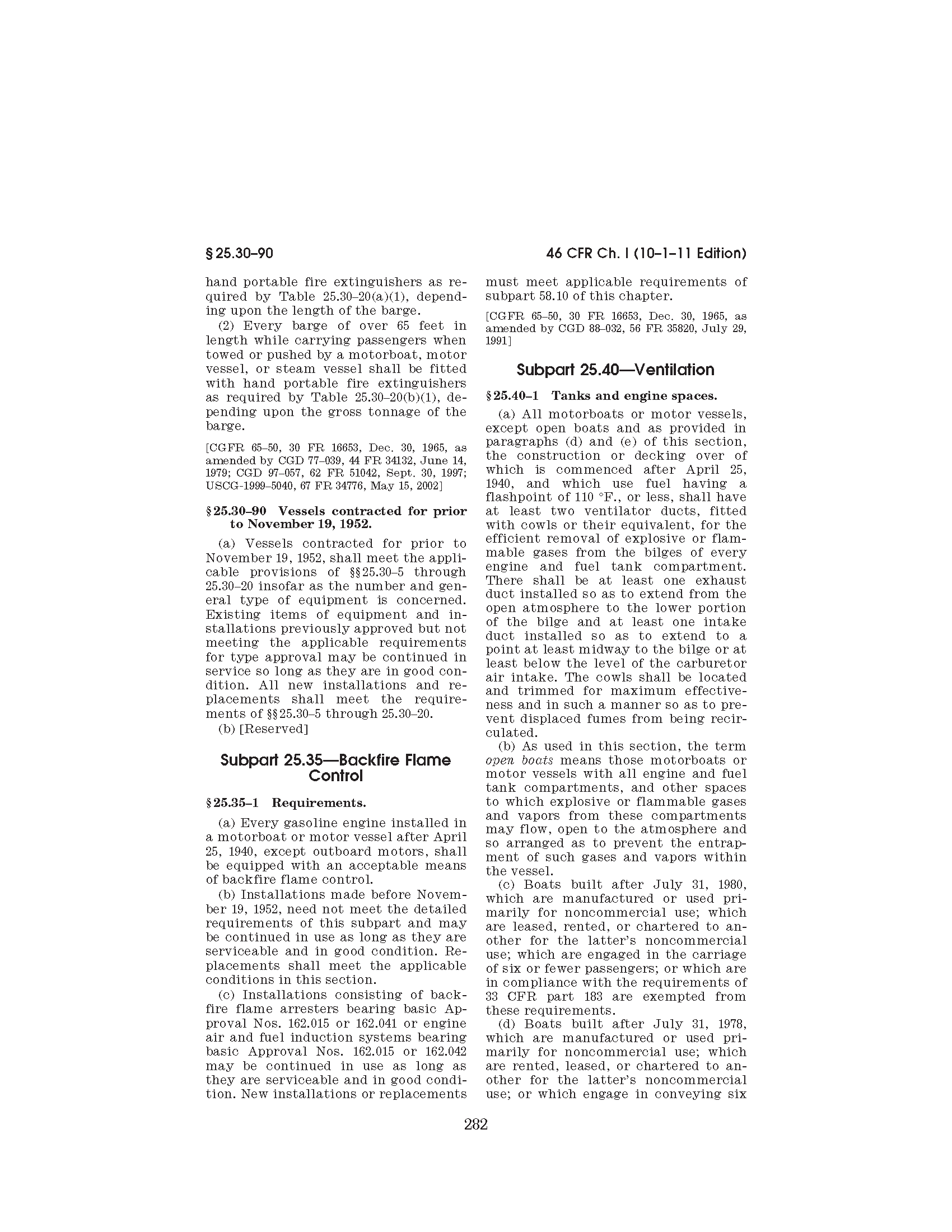 Image of applicable regulation