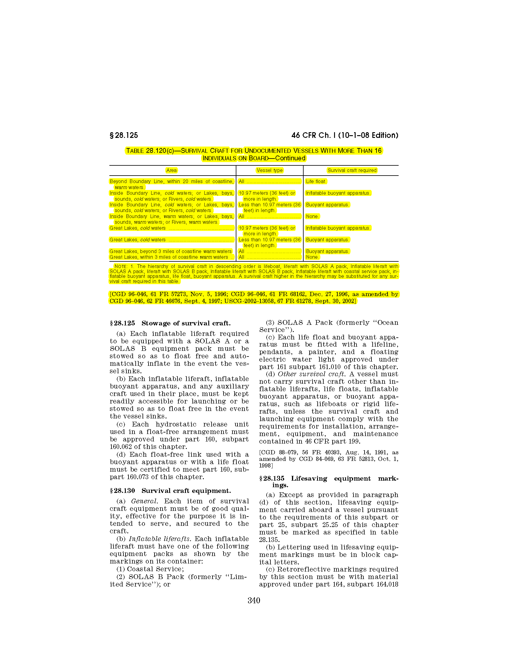 Image of applicable regulation