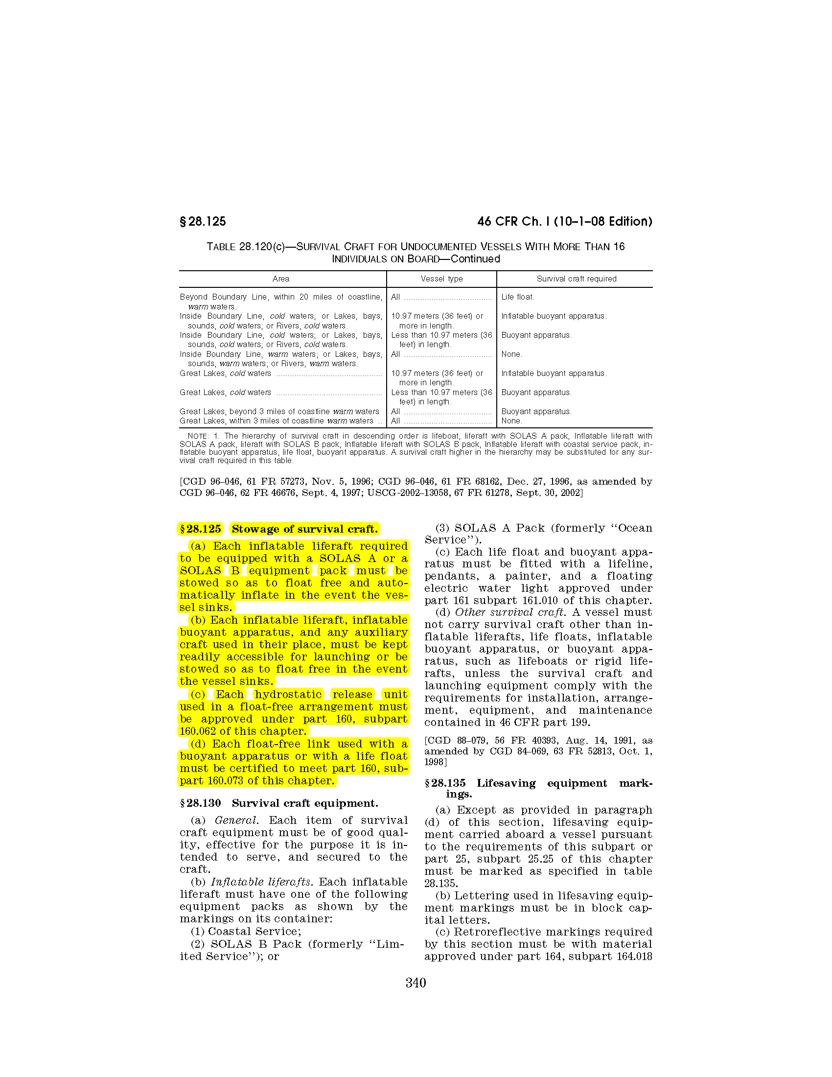 Image of applicable regulation