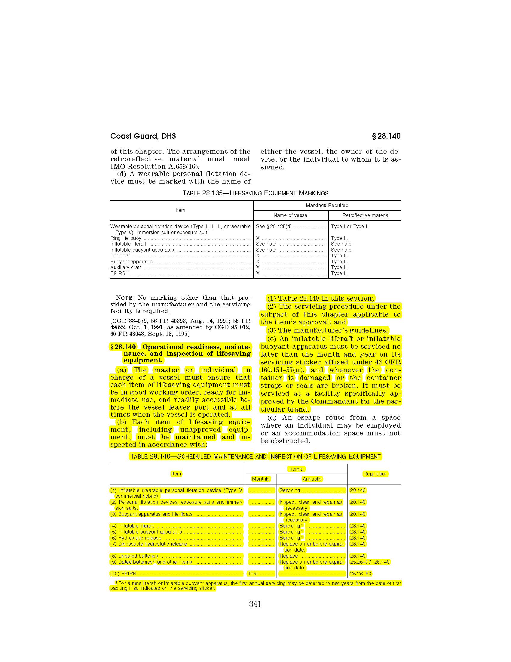Image of applicable regulation