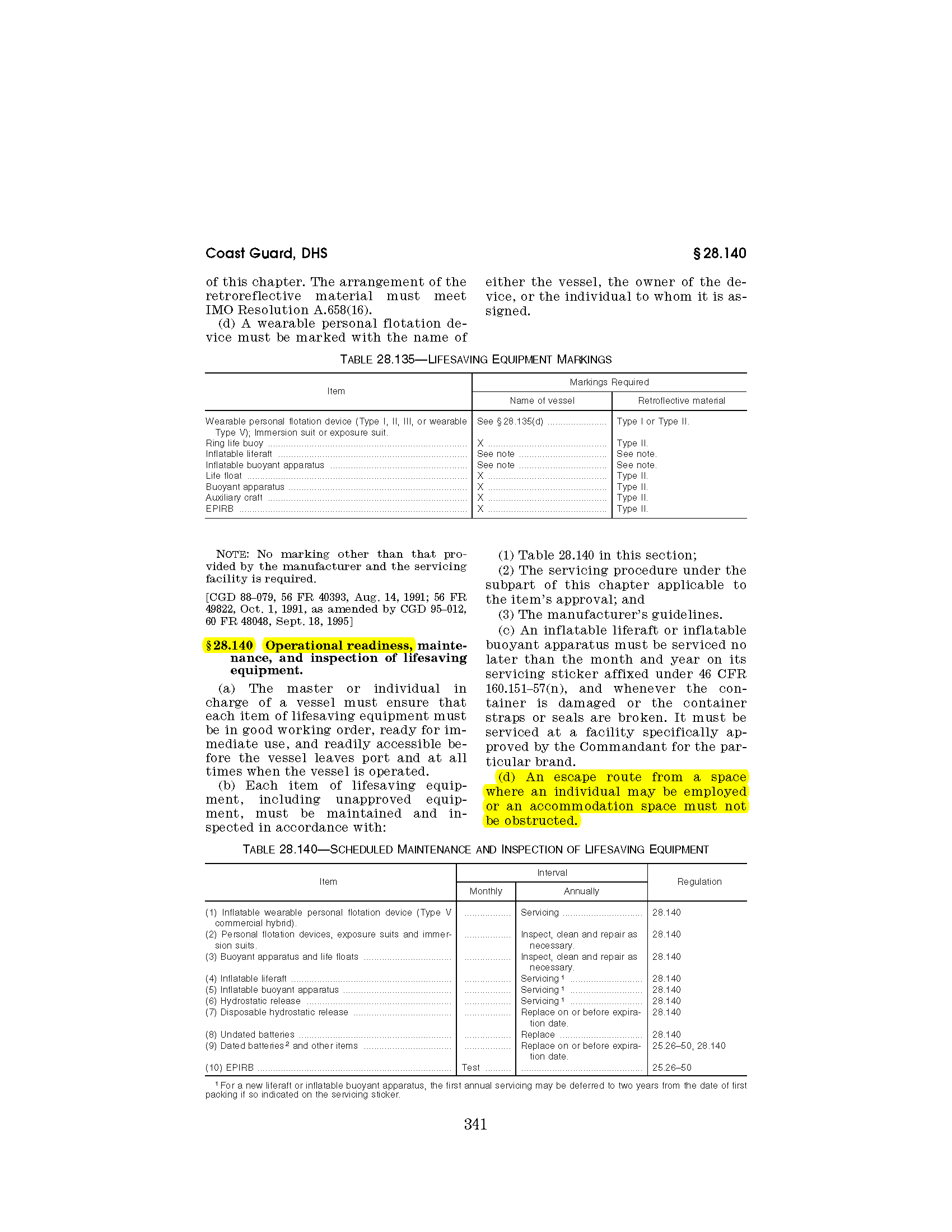 Image of applicable regulation