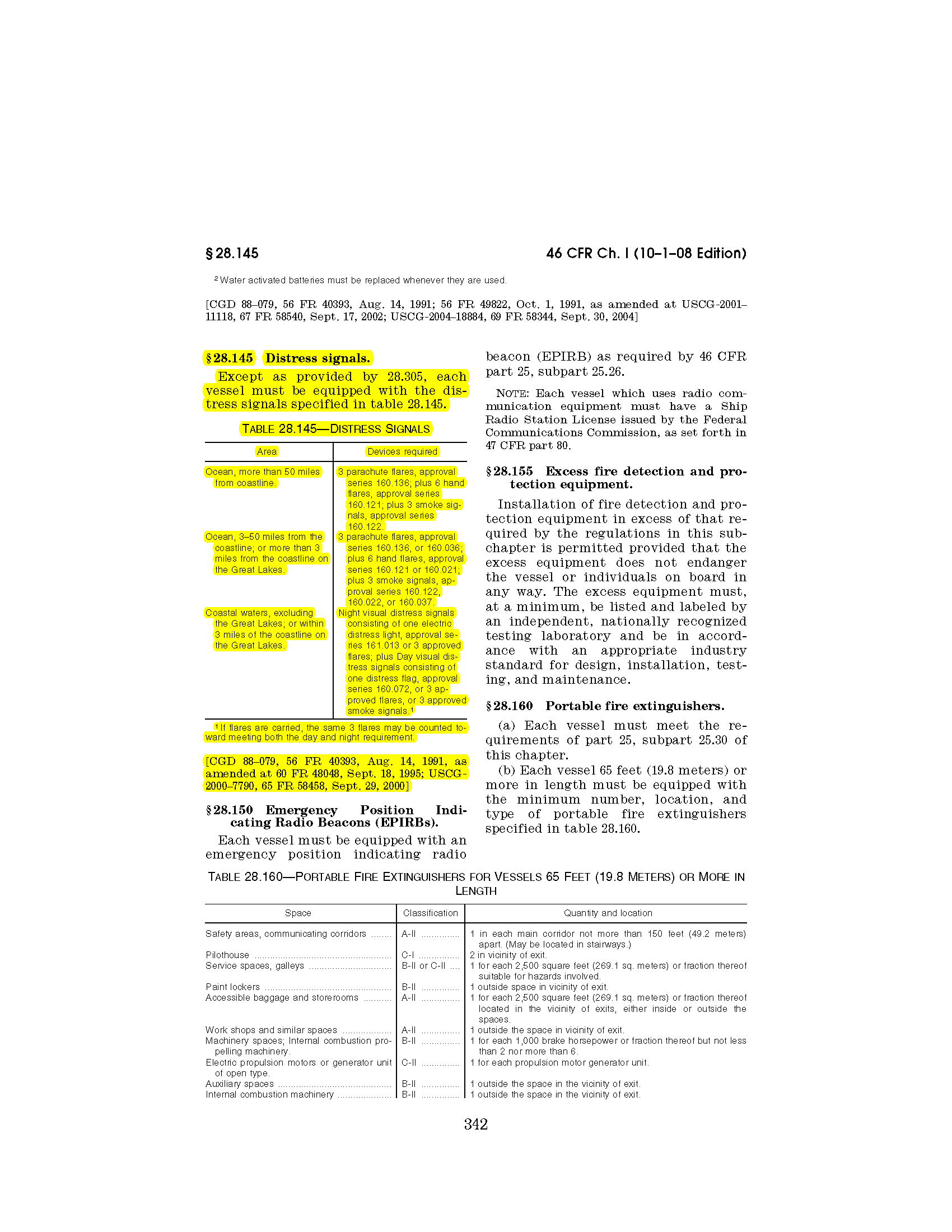 Image of applicable regulation