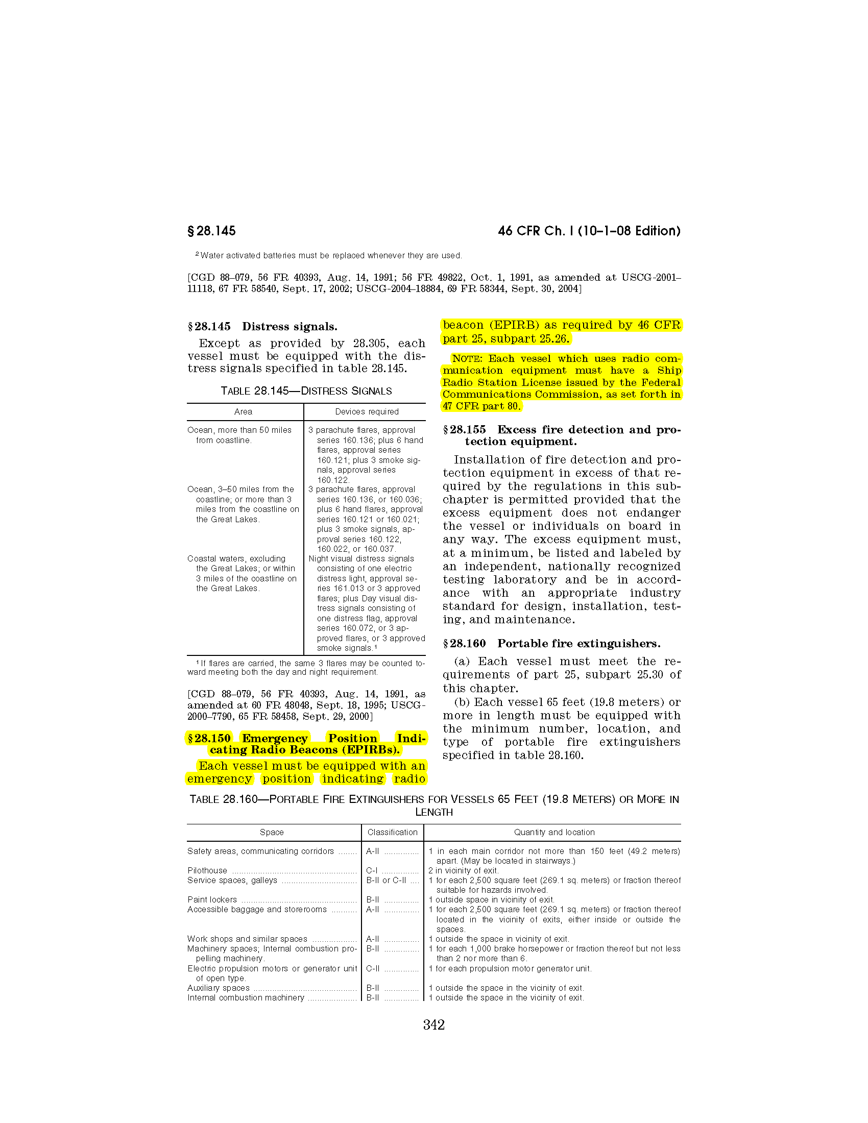 Image of applicable regulation