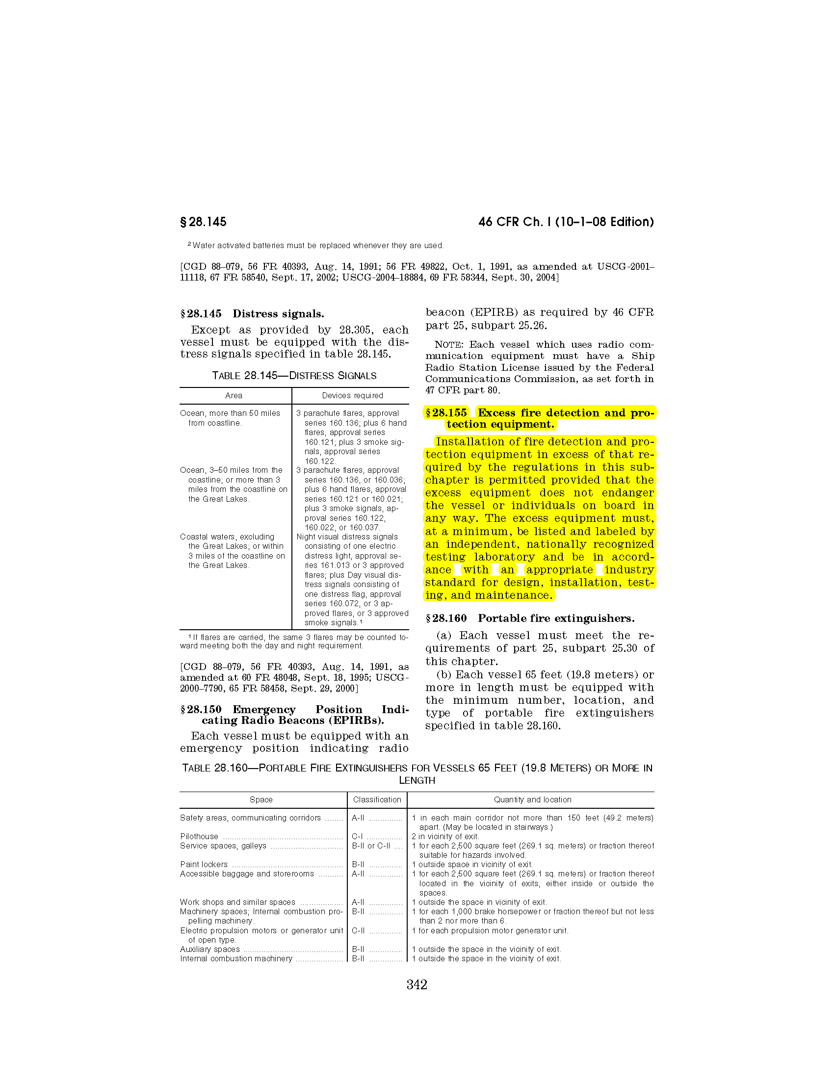 Image of applicable regulation