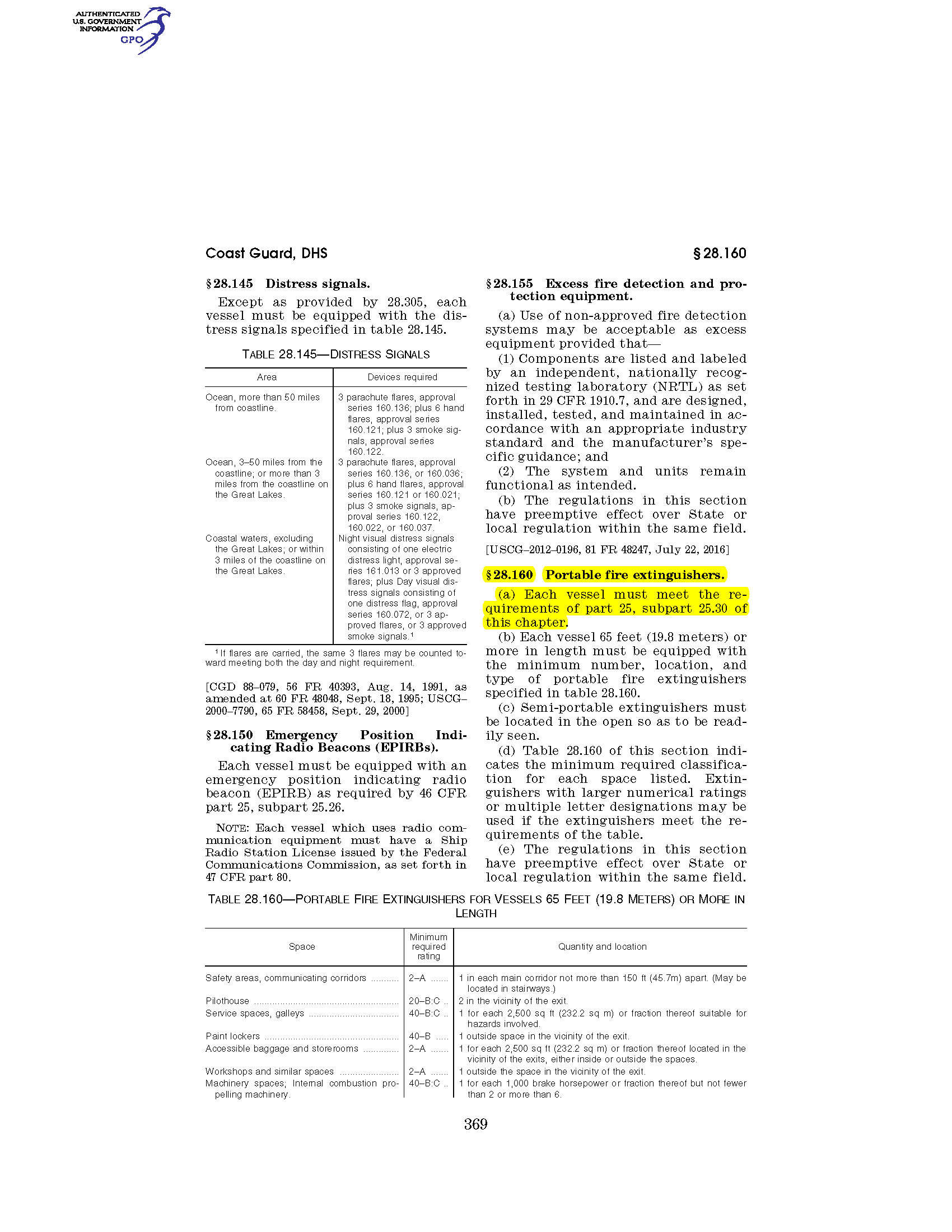 Image of applicable regulation