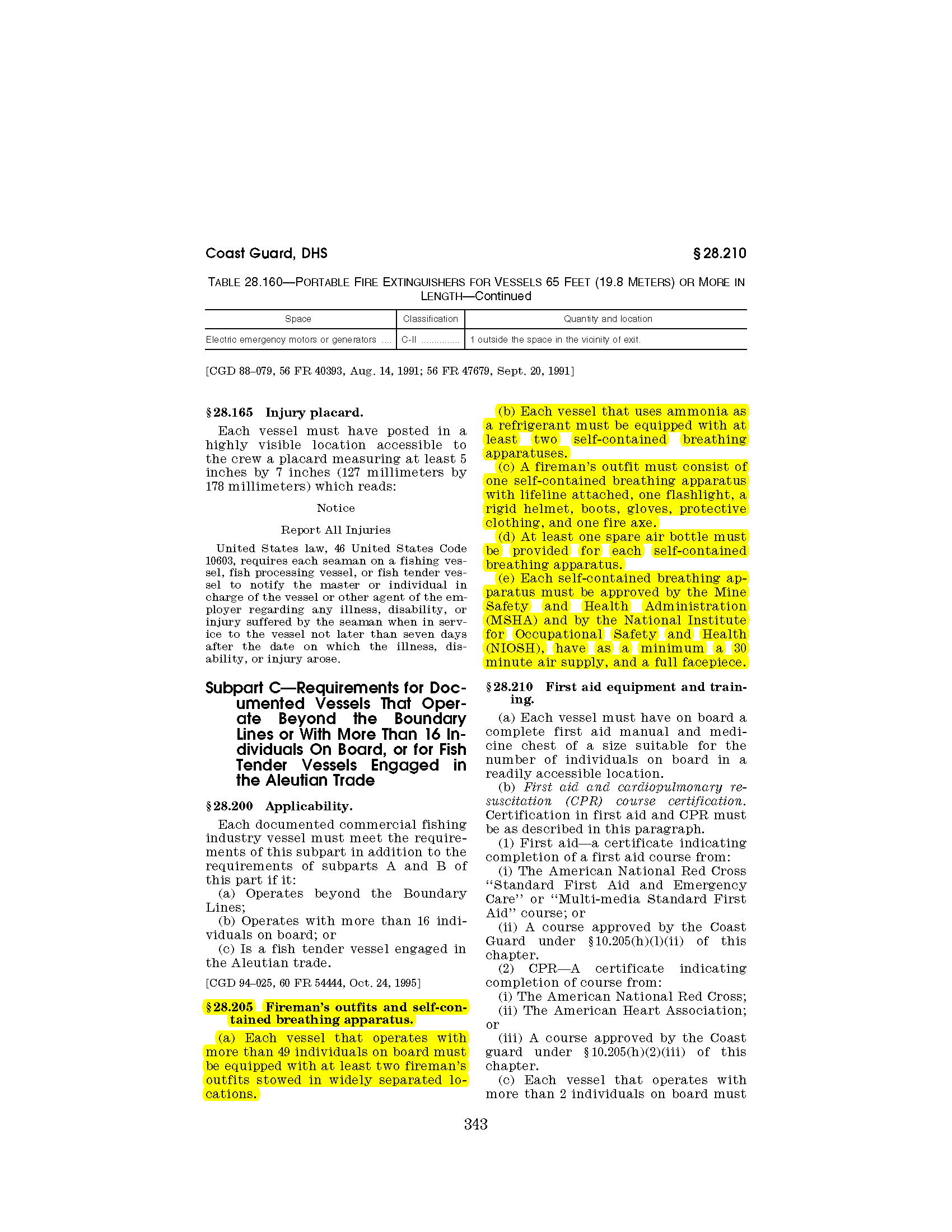 Image of applicable regulation