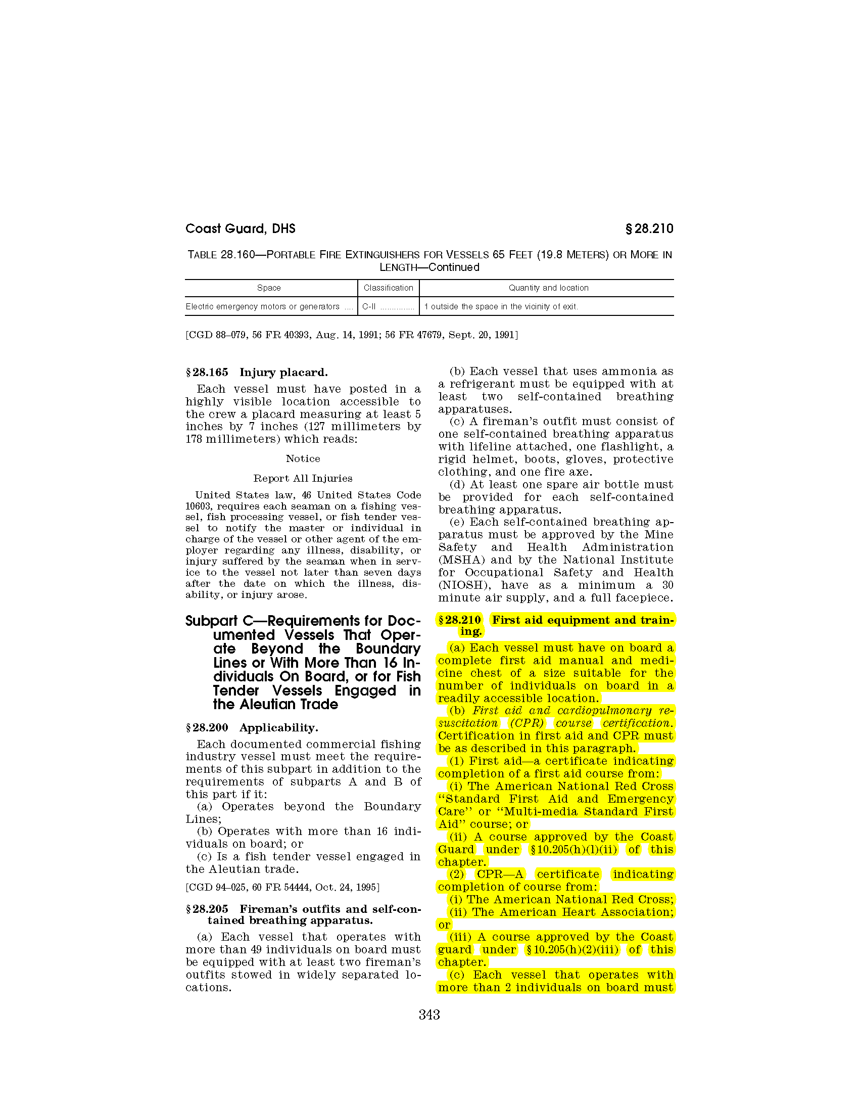 Image of applicable regulation