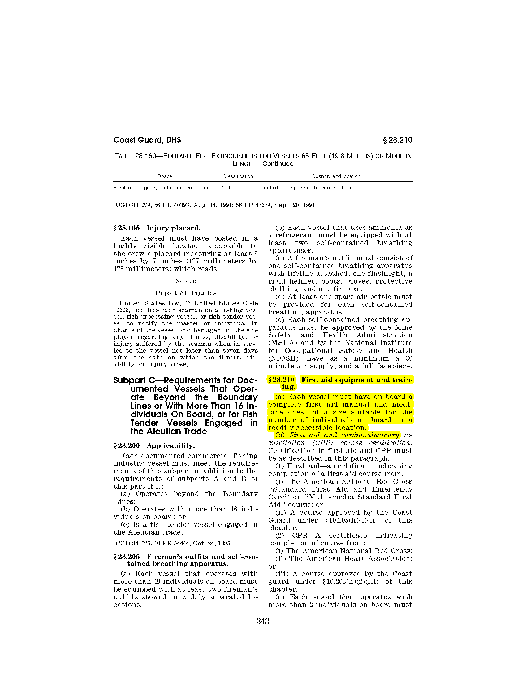 Image of applicable regulation