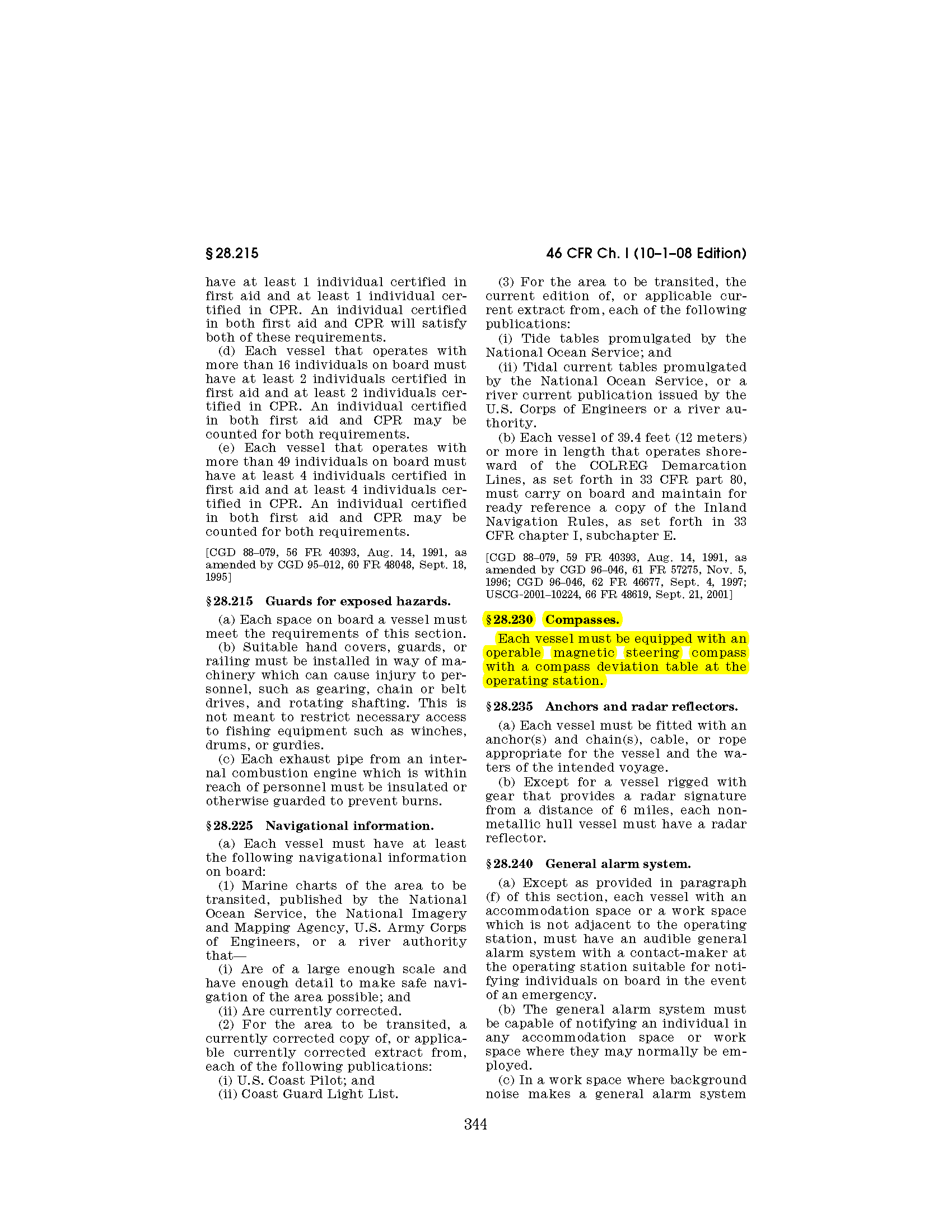 Image of applicable regulation