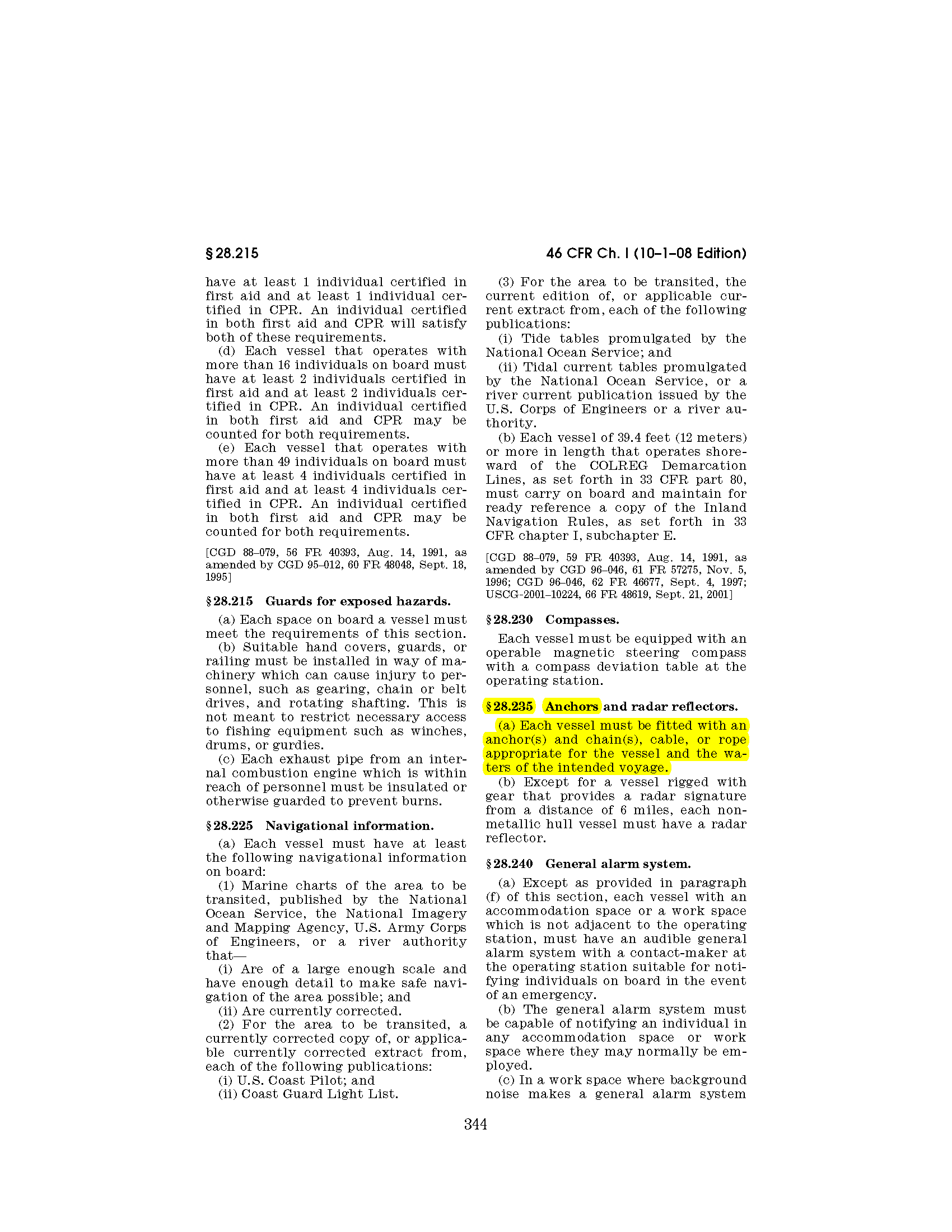 Image of applicable regulation