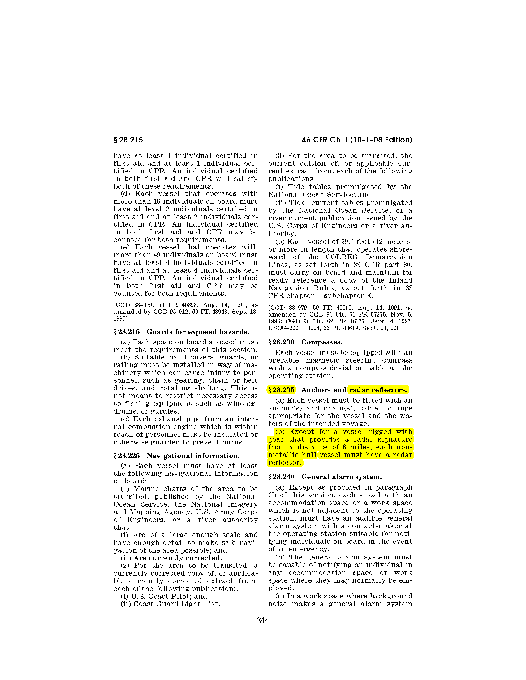 Image of applicable regulation