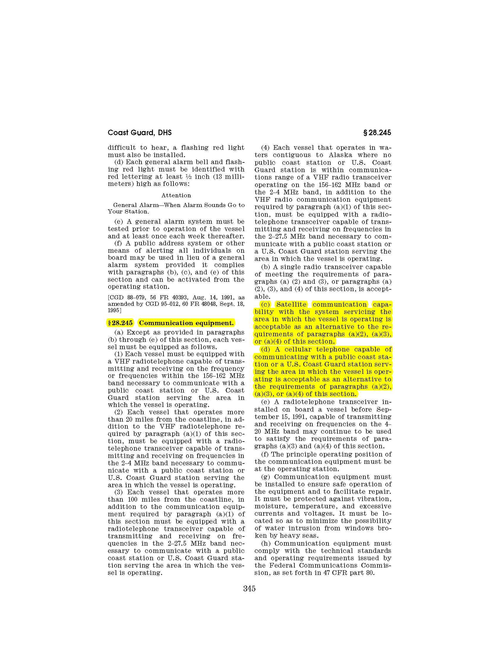 Image of applicable regulation