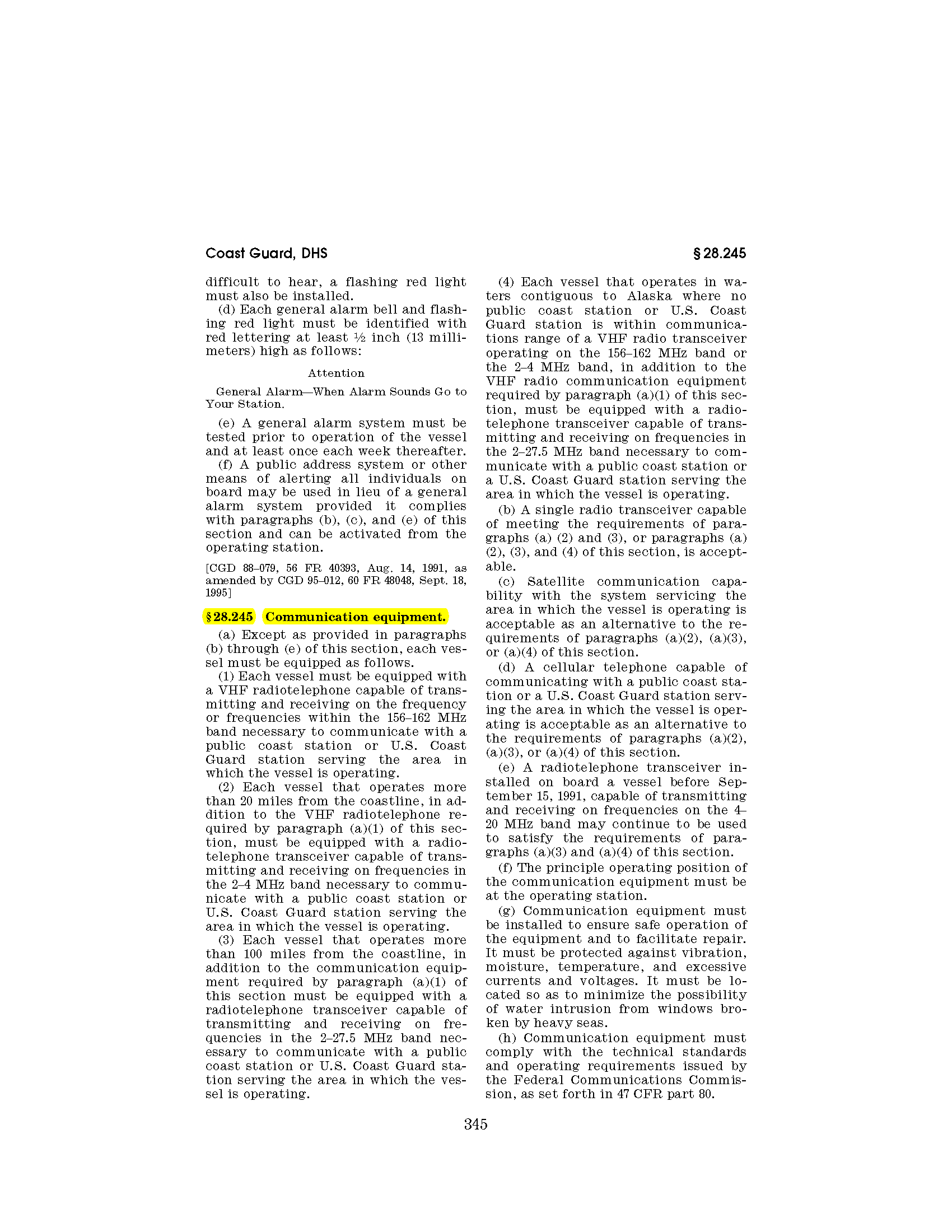 Image of applicable regulation