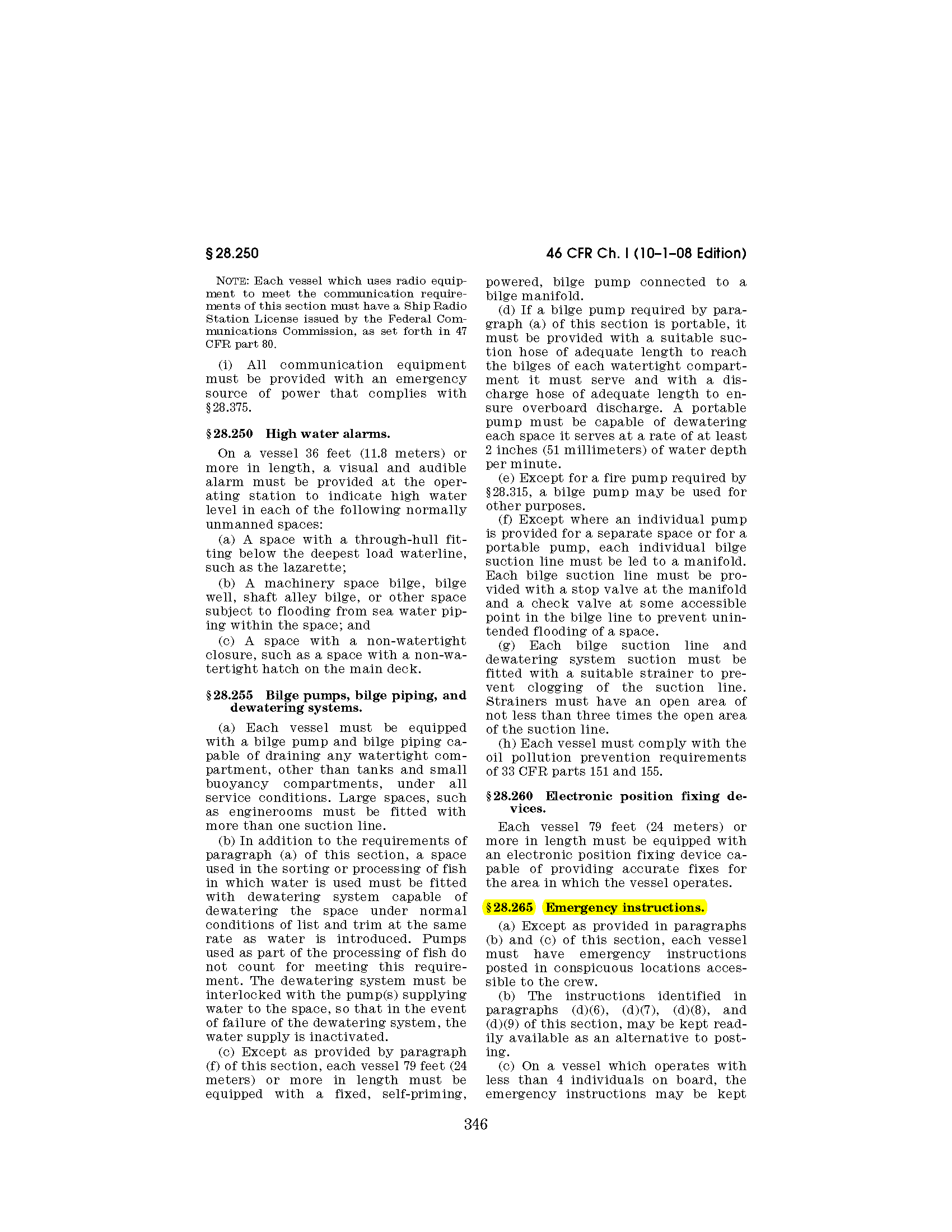 Image of applicable regulation