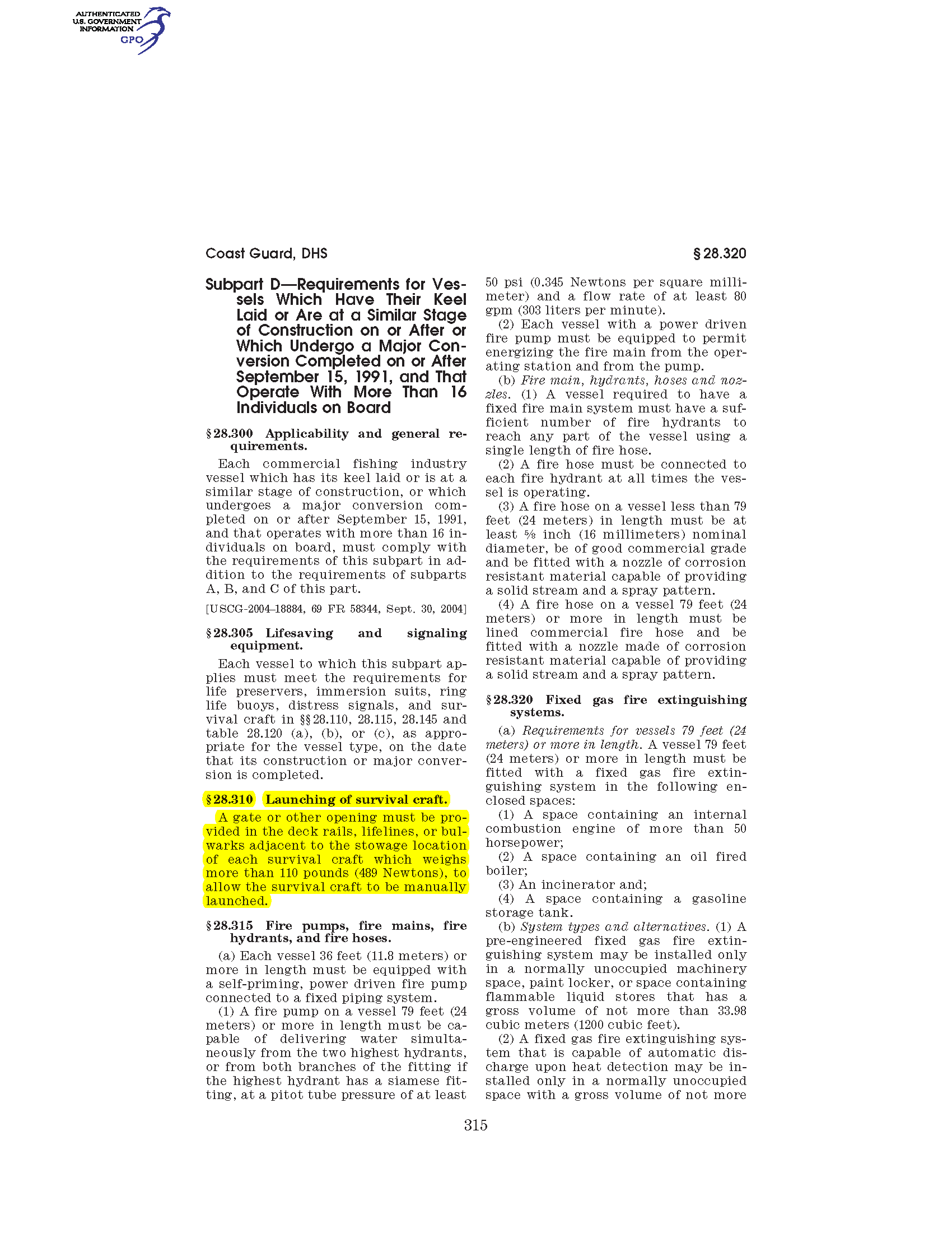 Image of applicable regulation