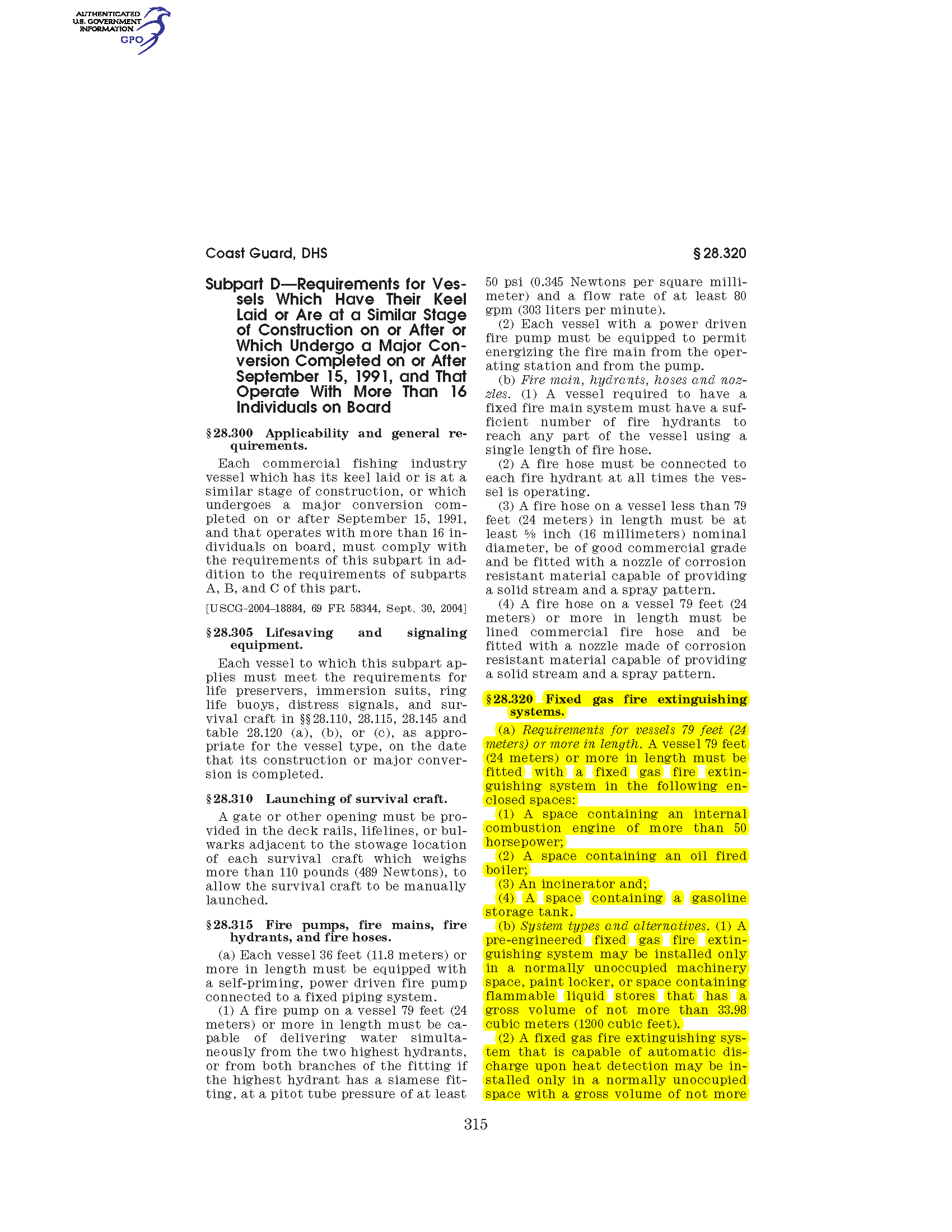 Image of applicable regulation