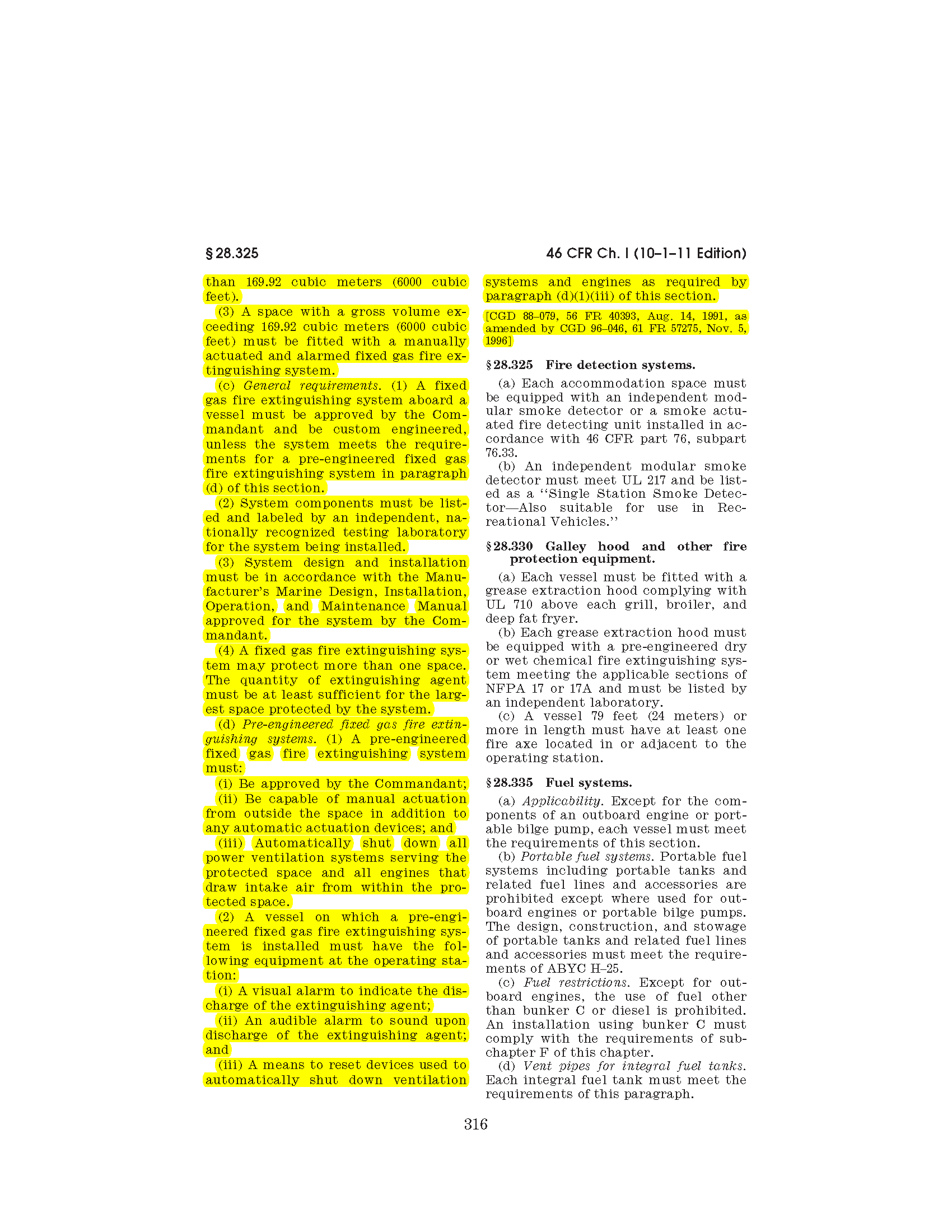 Image of applicable regulation