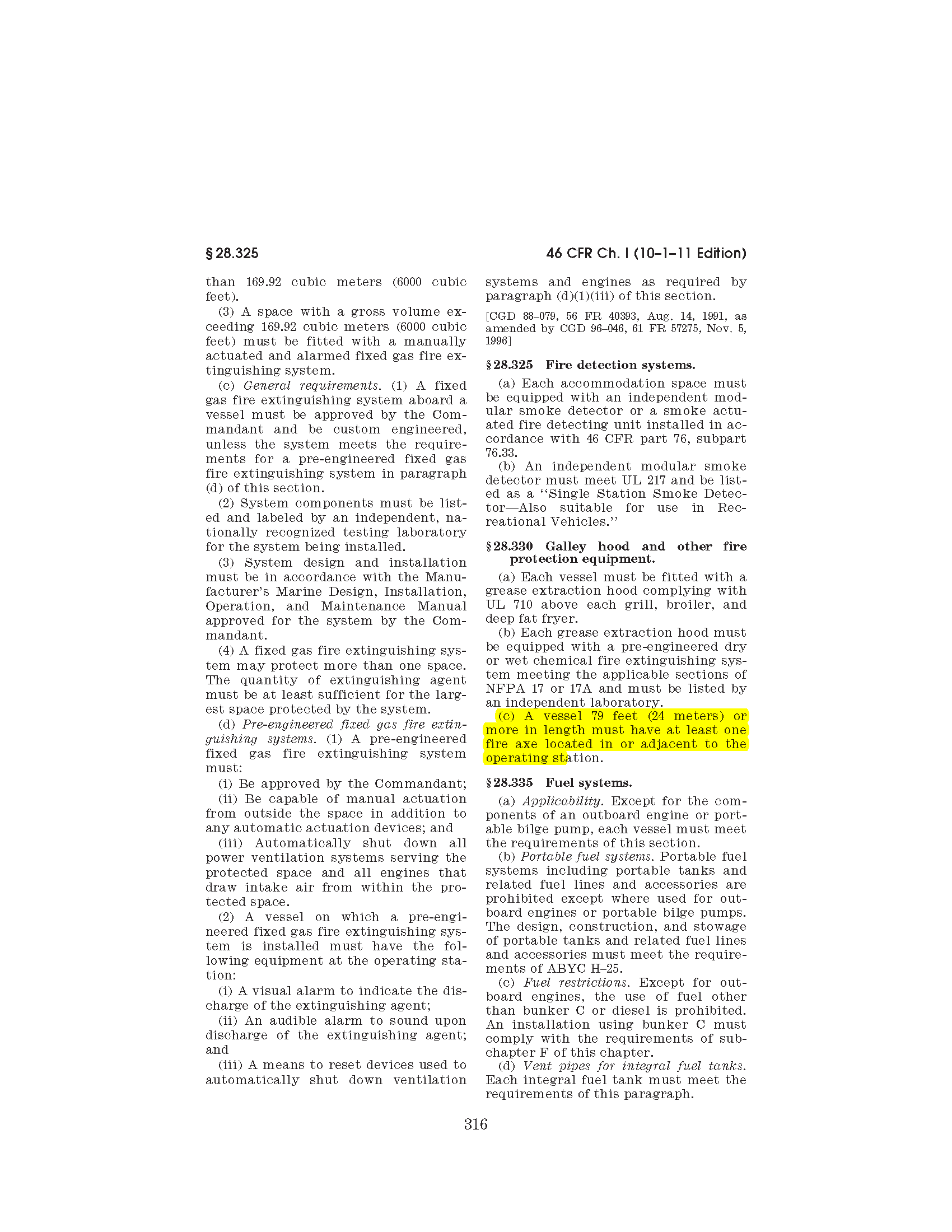 Image of applicable regulation