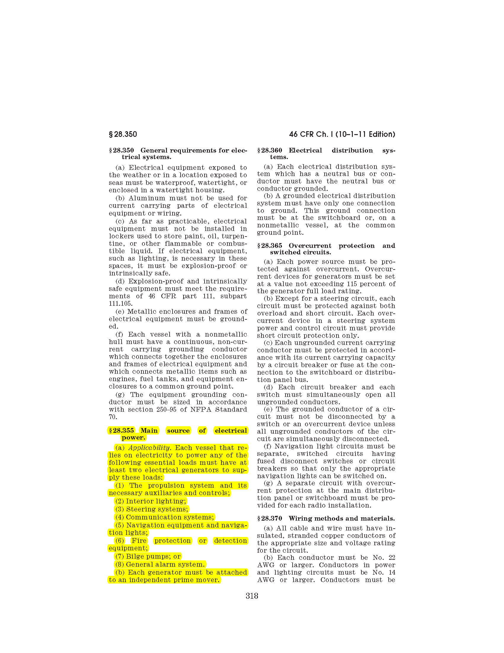 Image of applicable regulation