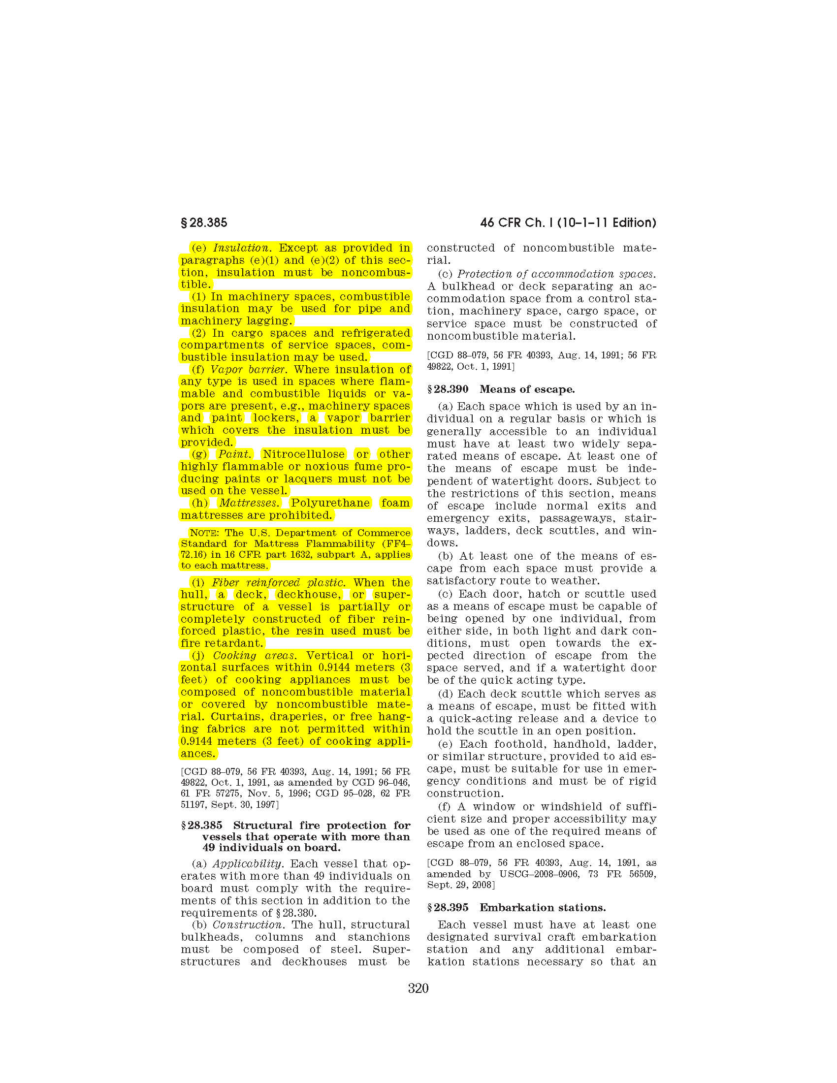 Image of applicable regulation