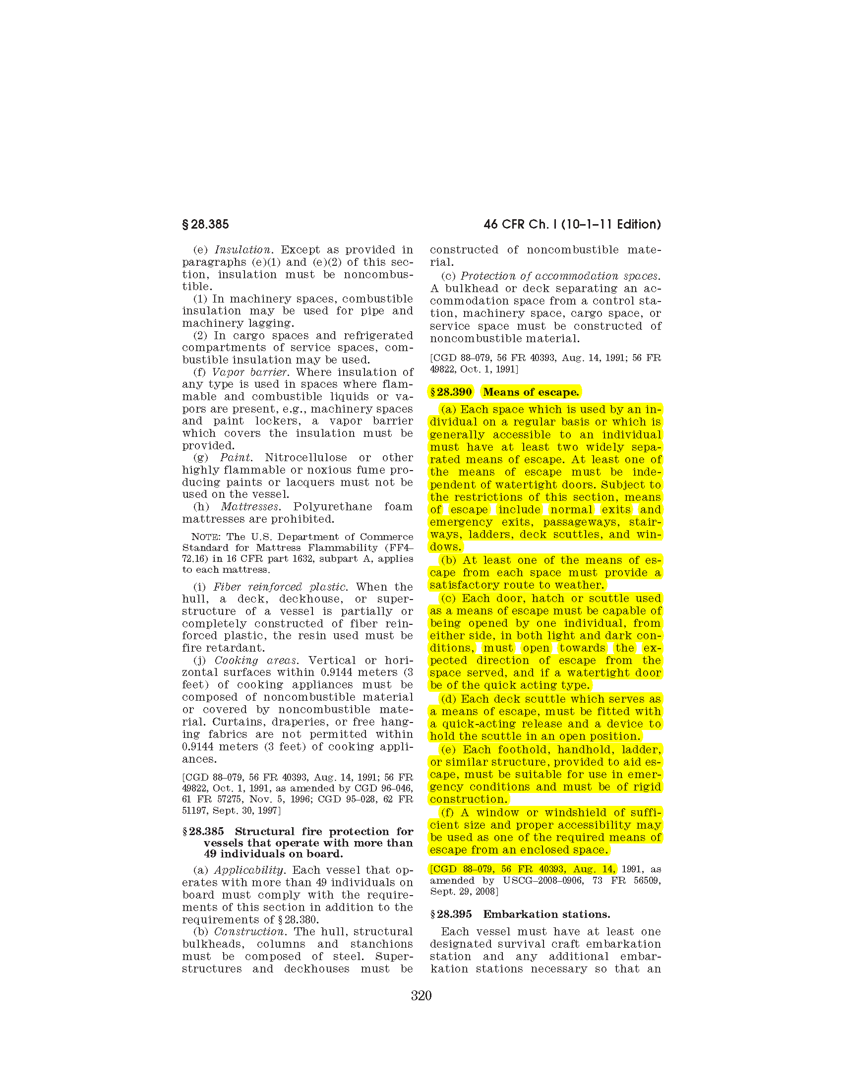 Image of applicable regulation