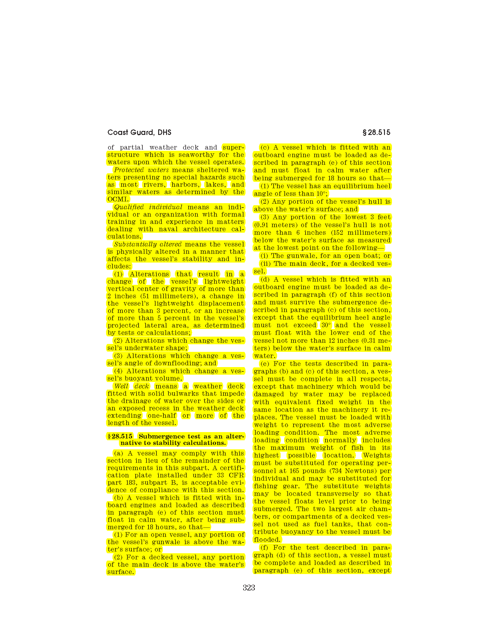 Image of applicable regulation