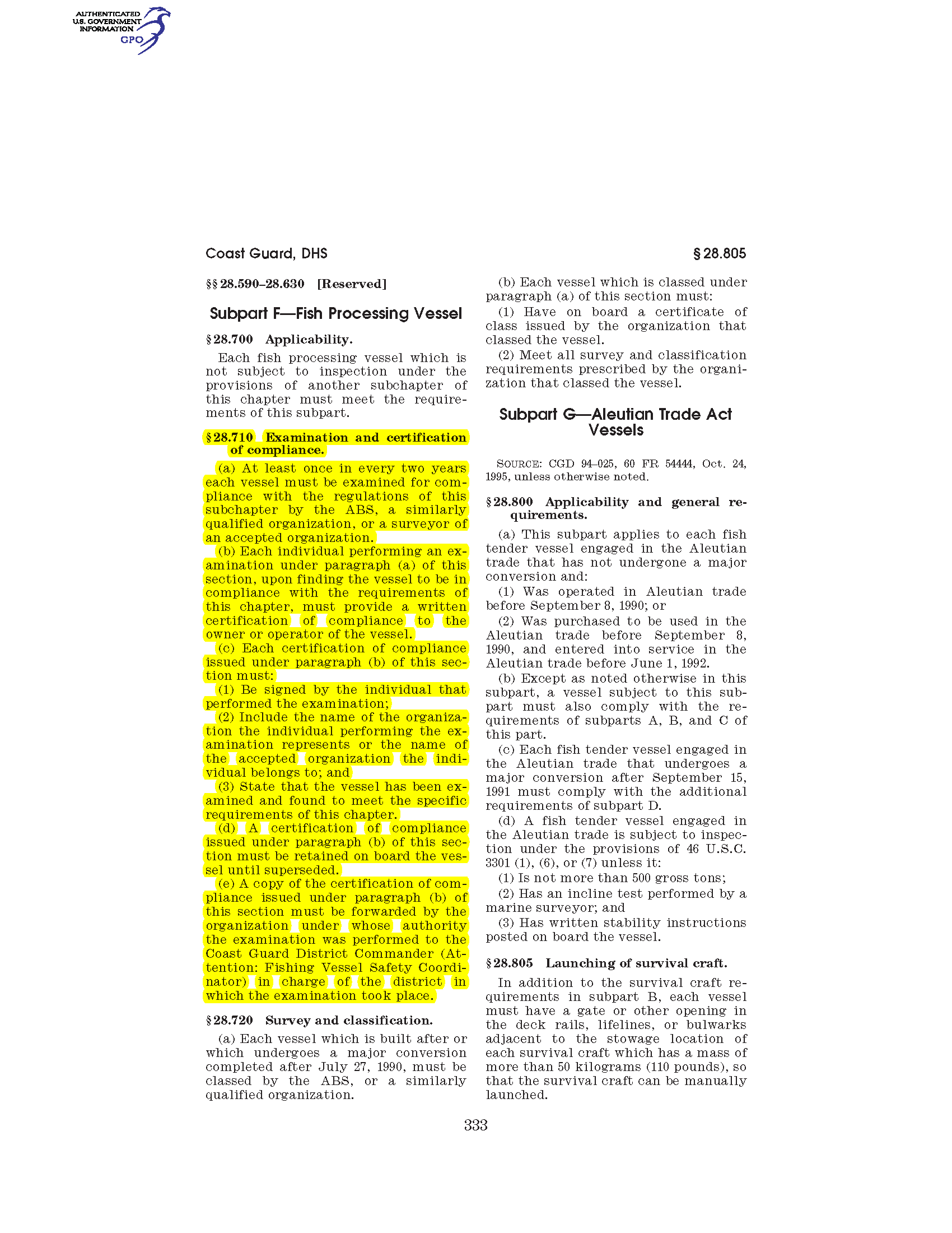 Image of applicable regulation