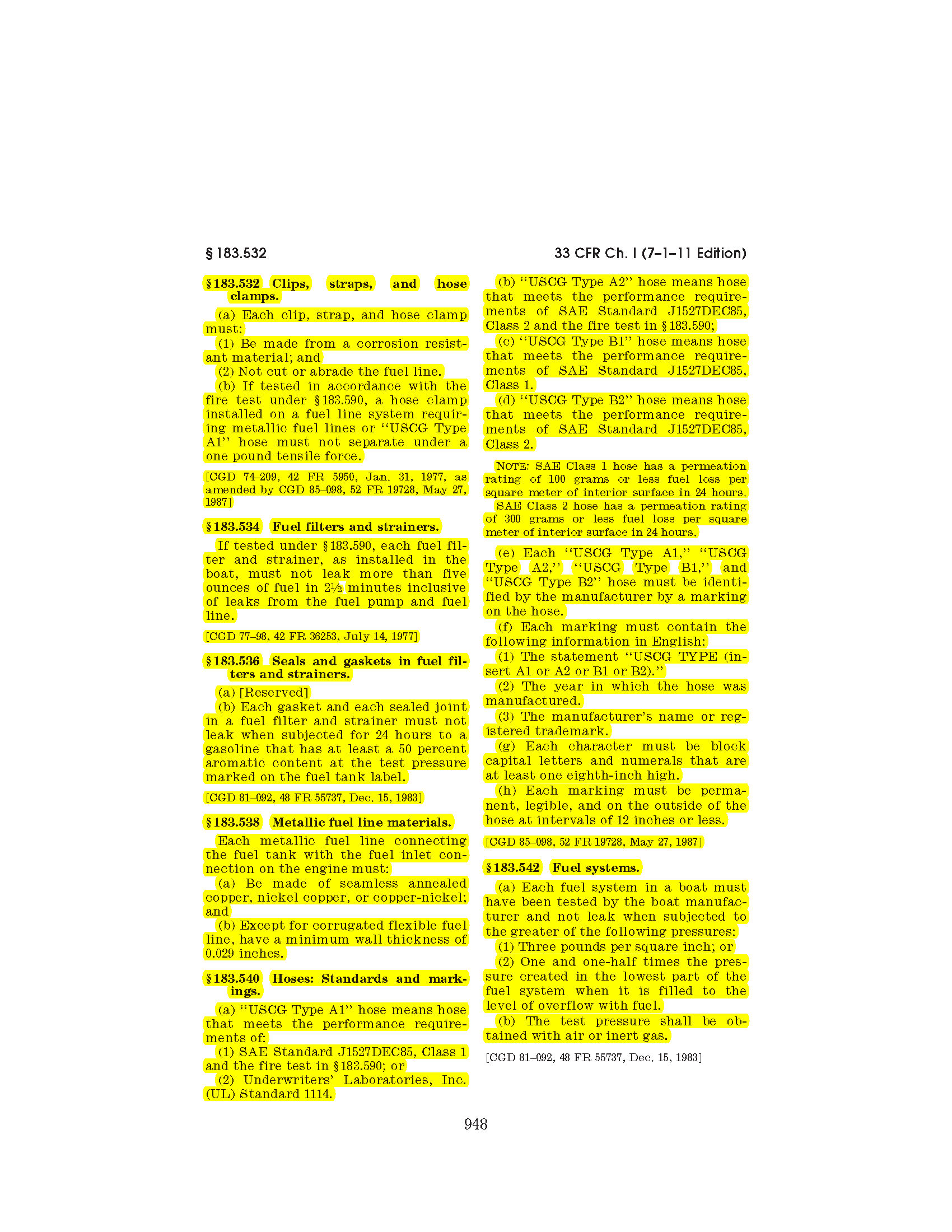 Image of applicable regulation