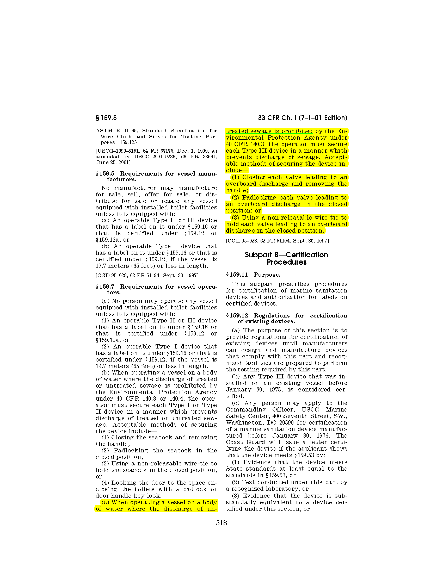 Image of applicable regulation