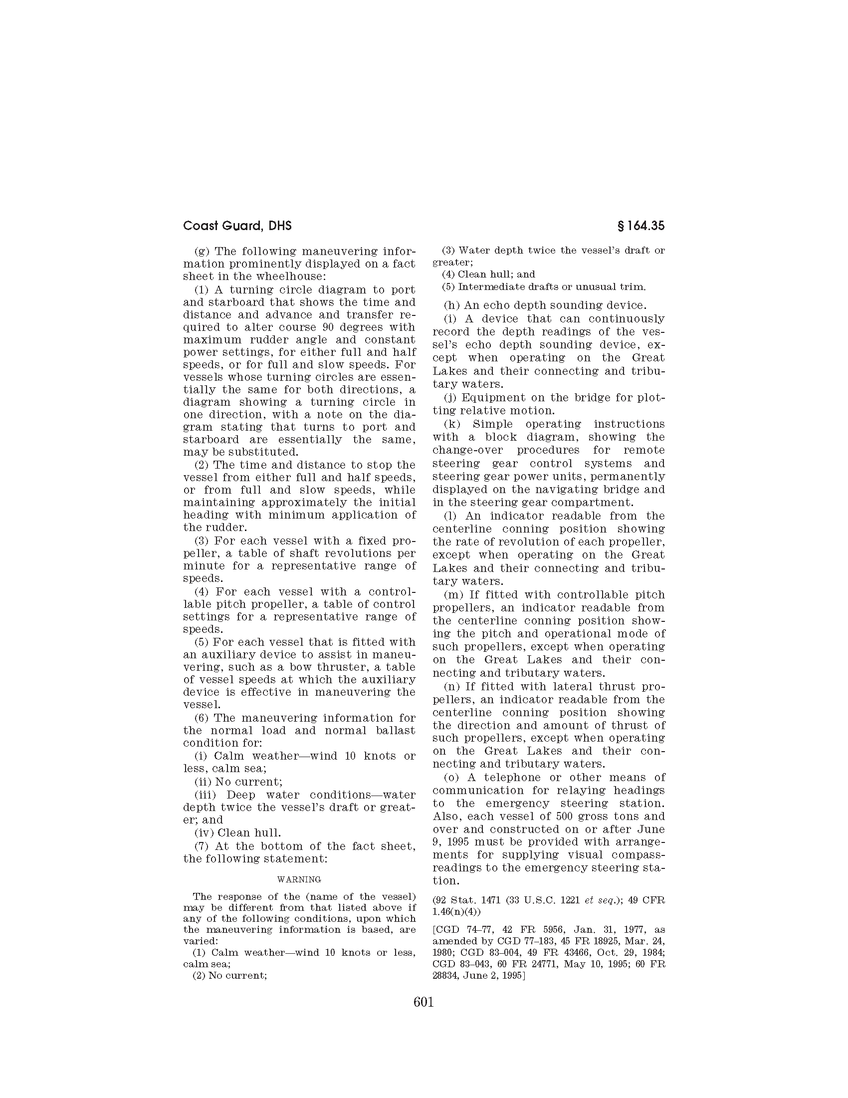 Image of applicable regulation