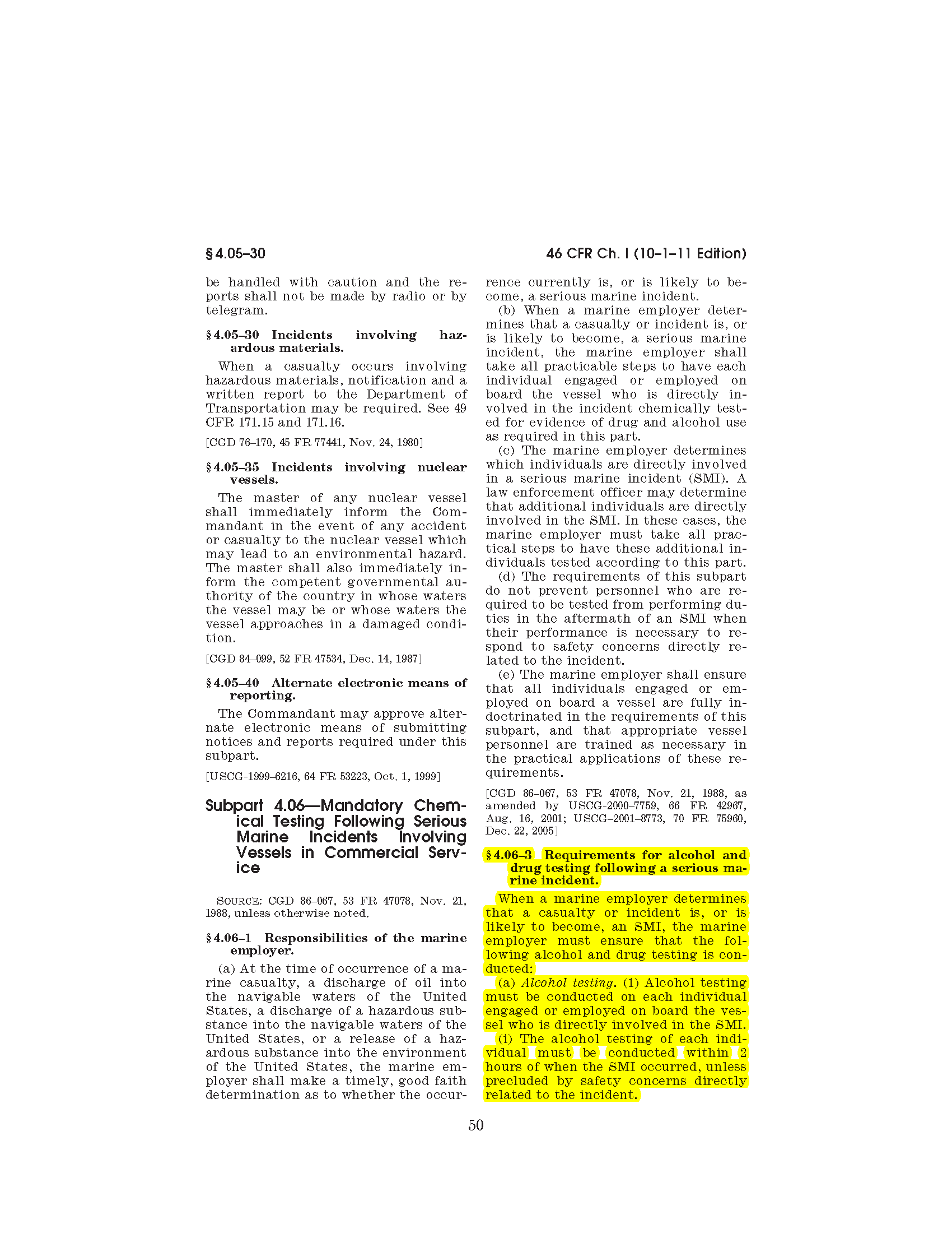 Image of applicable regulation