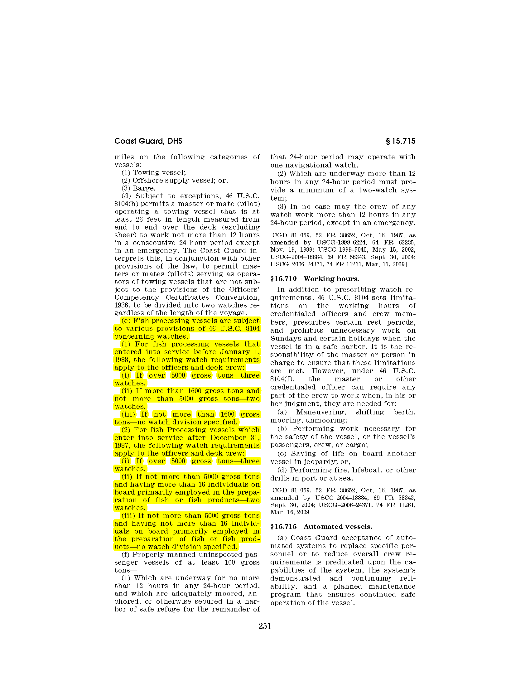 Image of applicable regulation