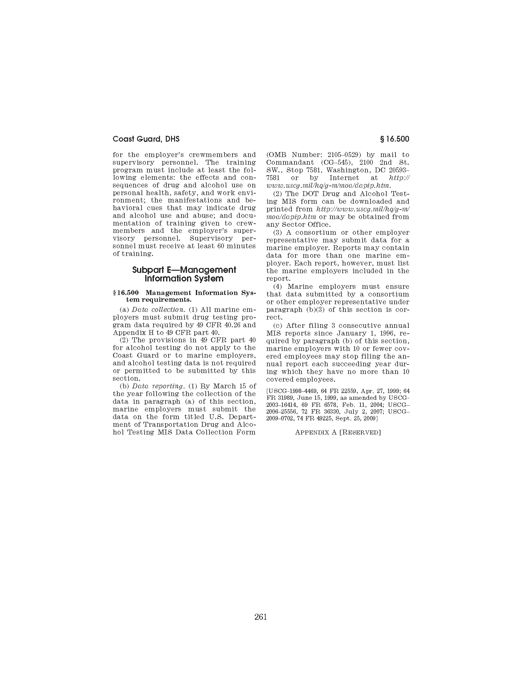Image of applicable regulation