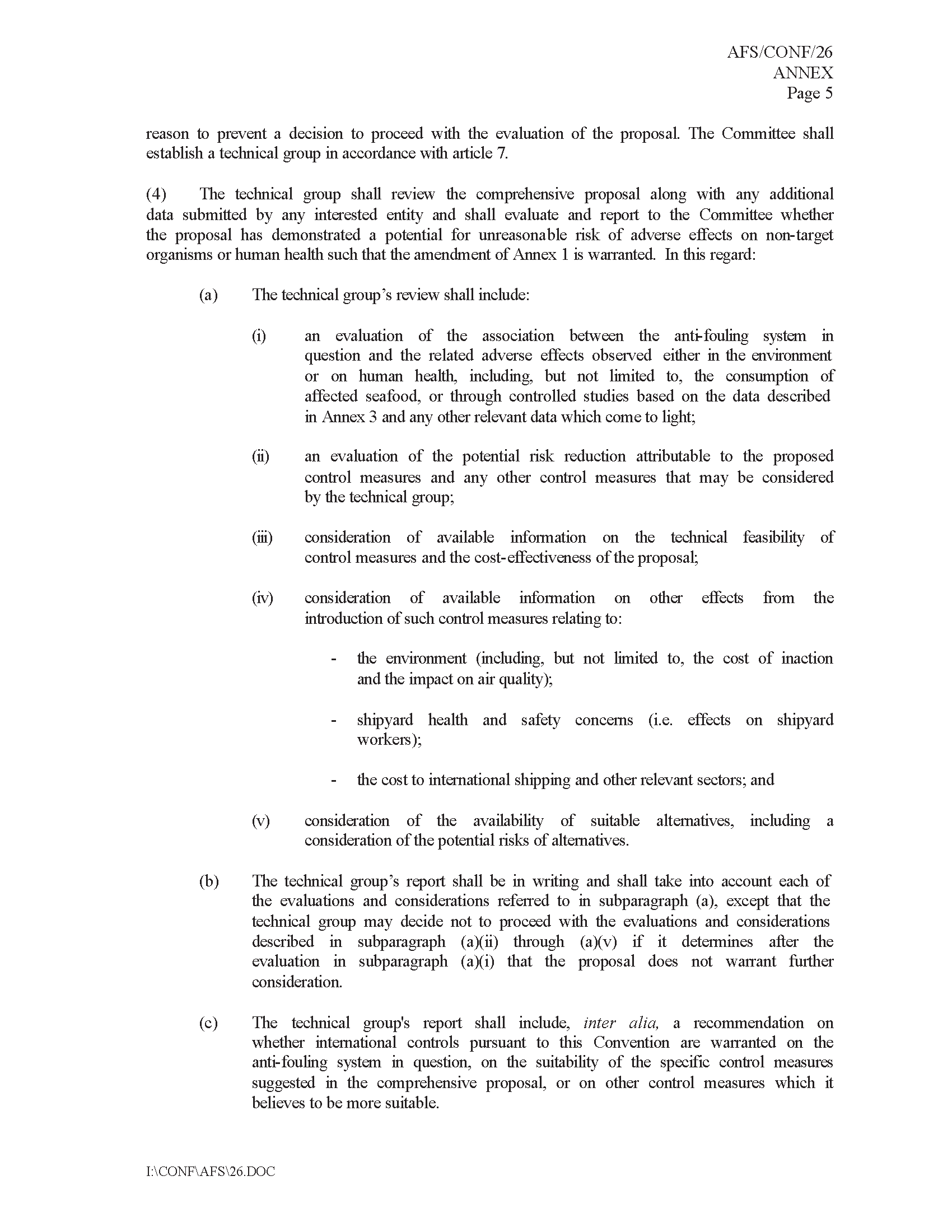 Image of applicable regulation