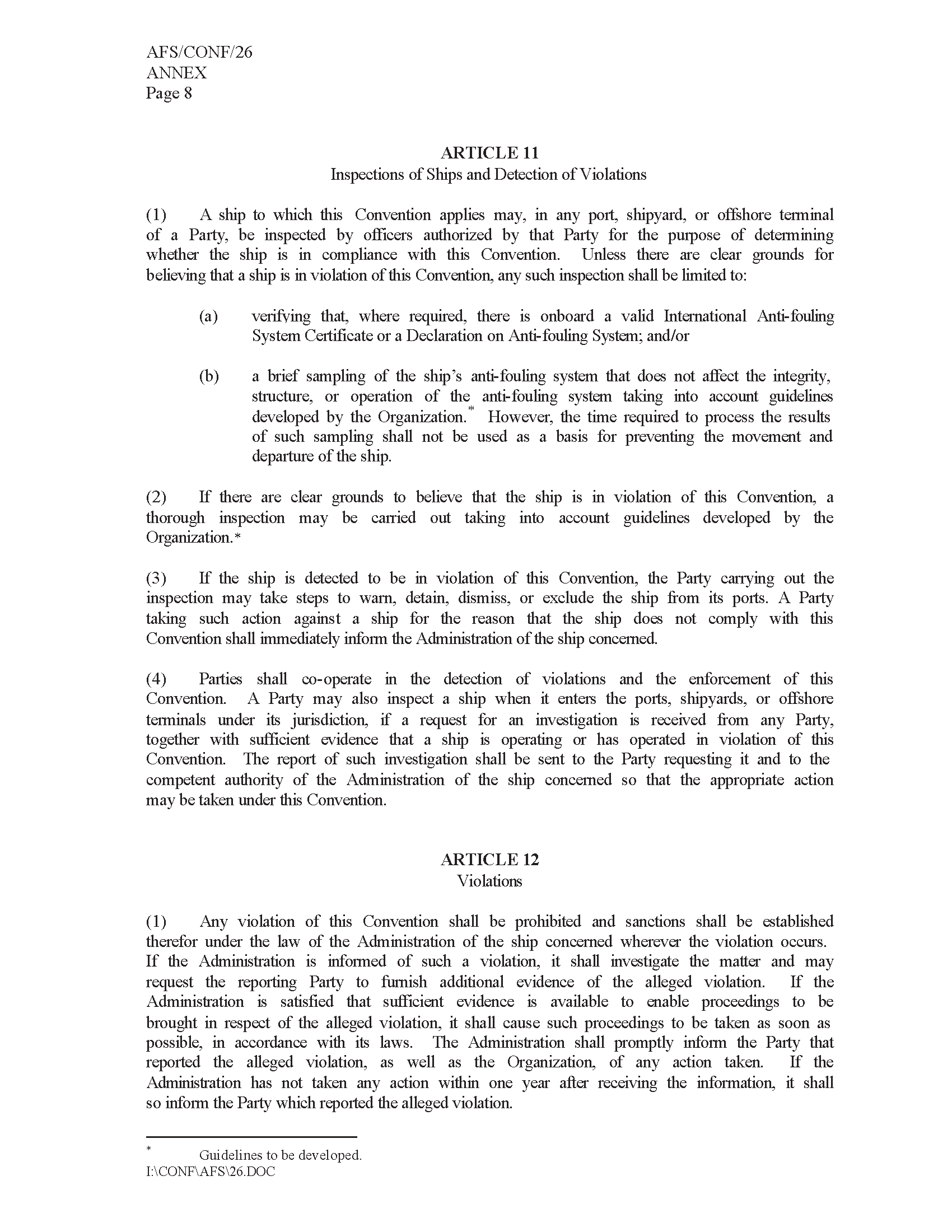 Image of applicable regulation