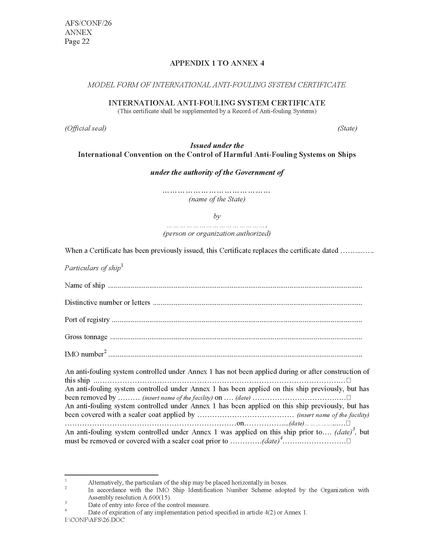 Image of applicable regulation