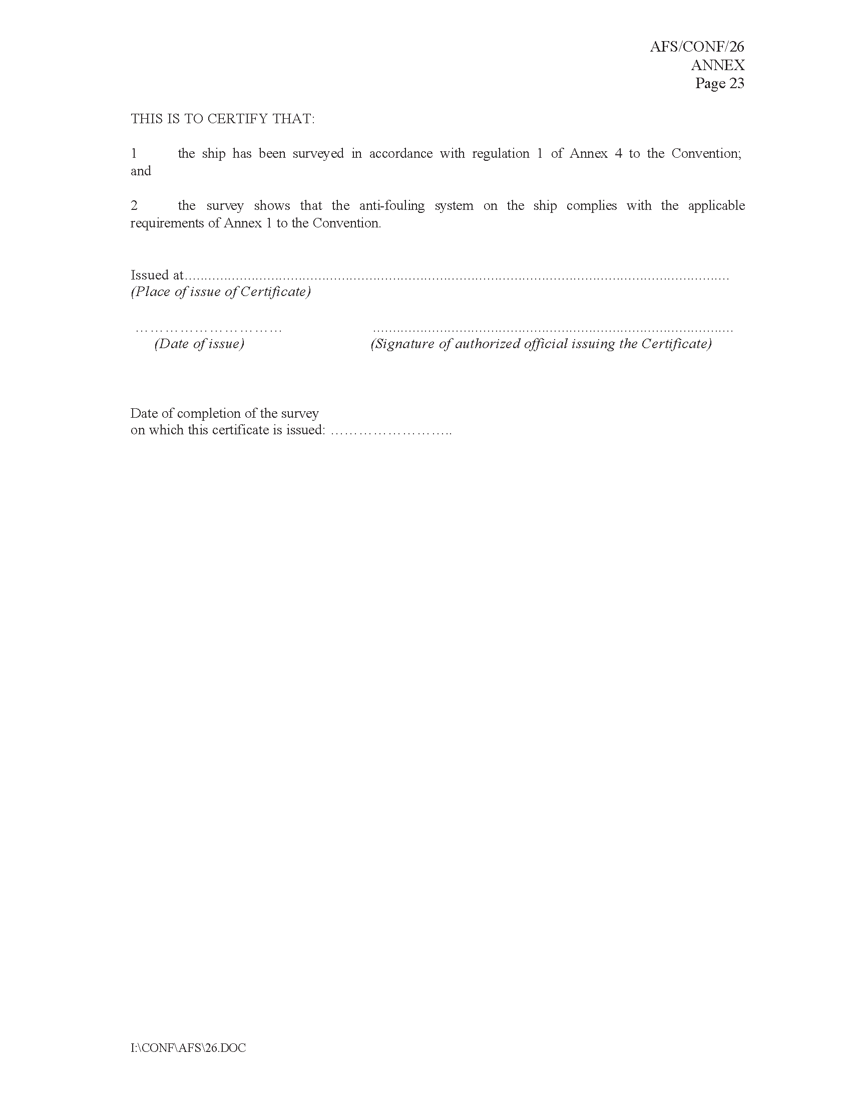 Image of applicable regulation