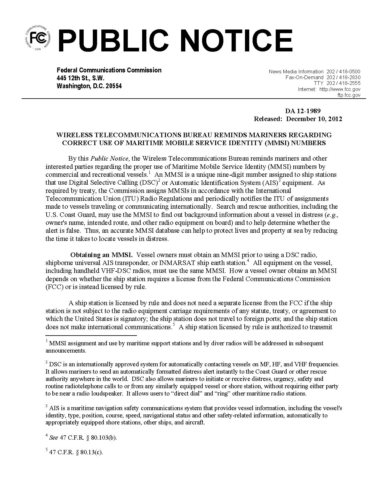 Image of applicable regulation