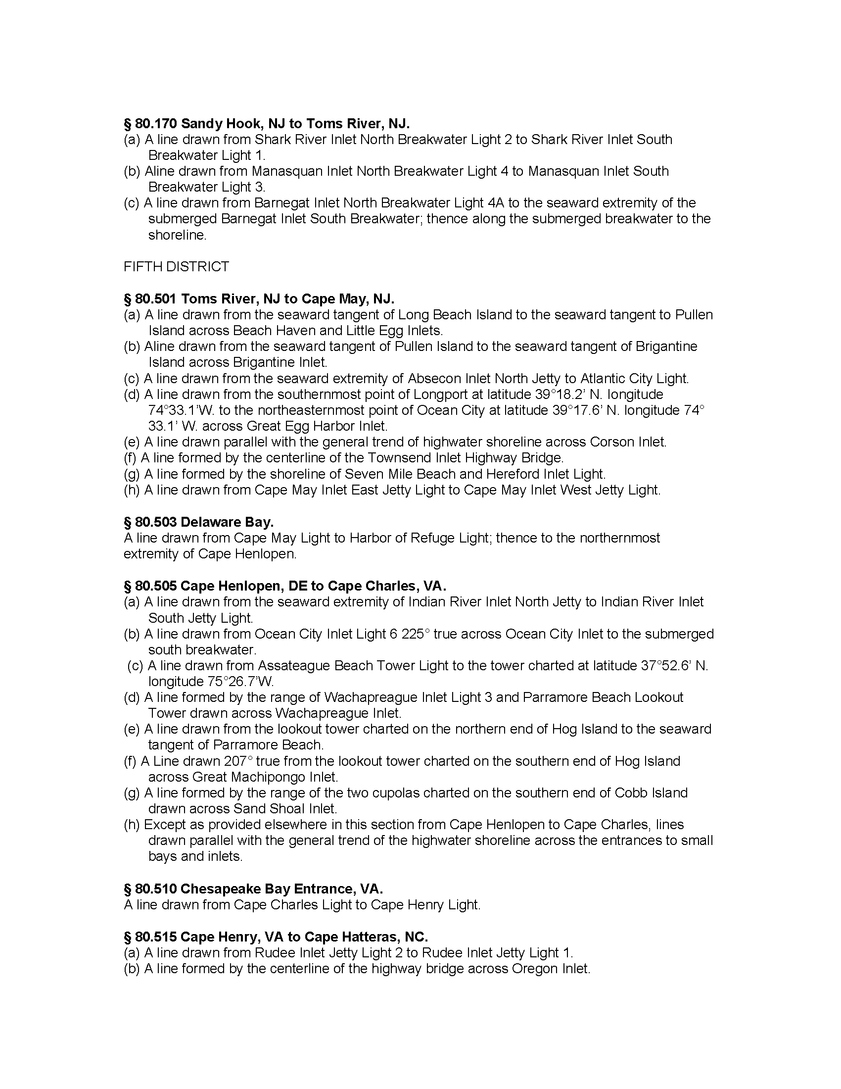 Image of applicable regulation