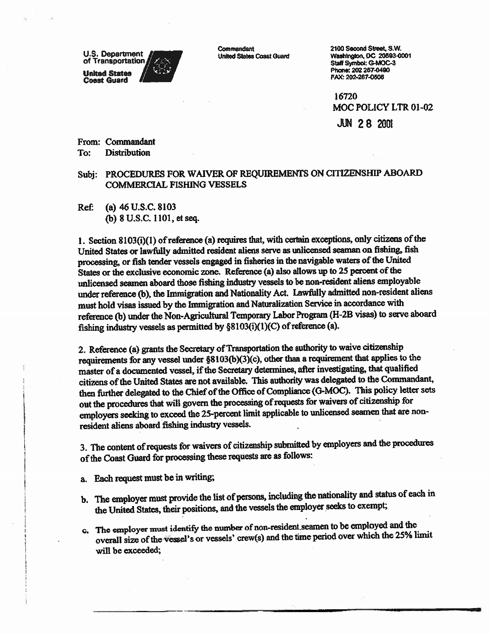 Image of applicable regulation